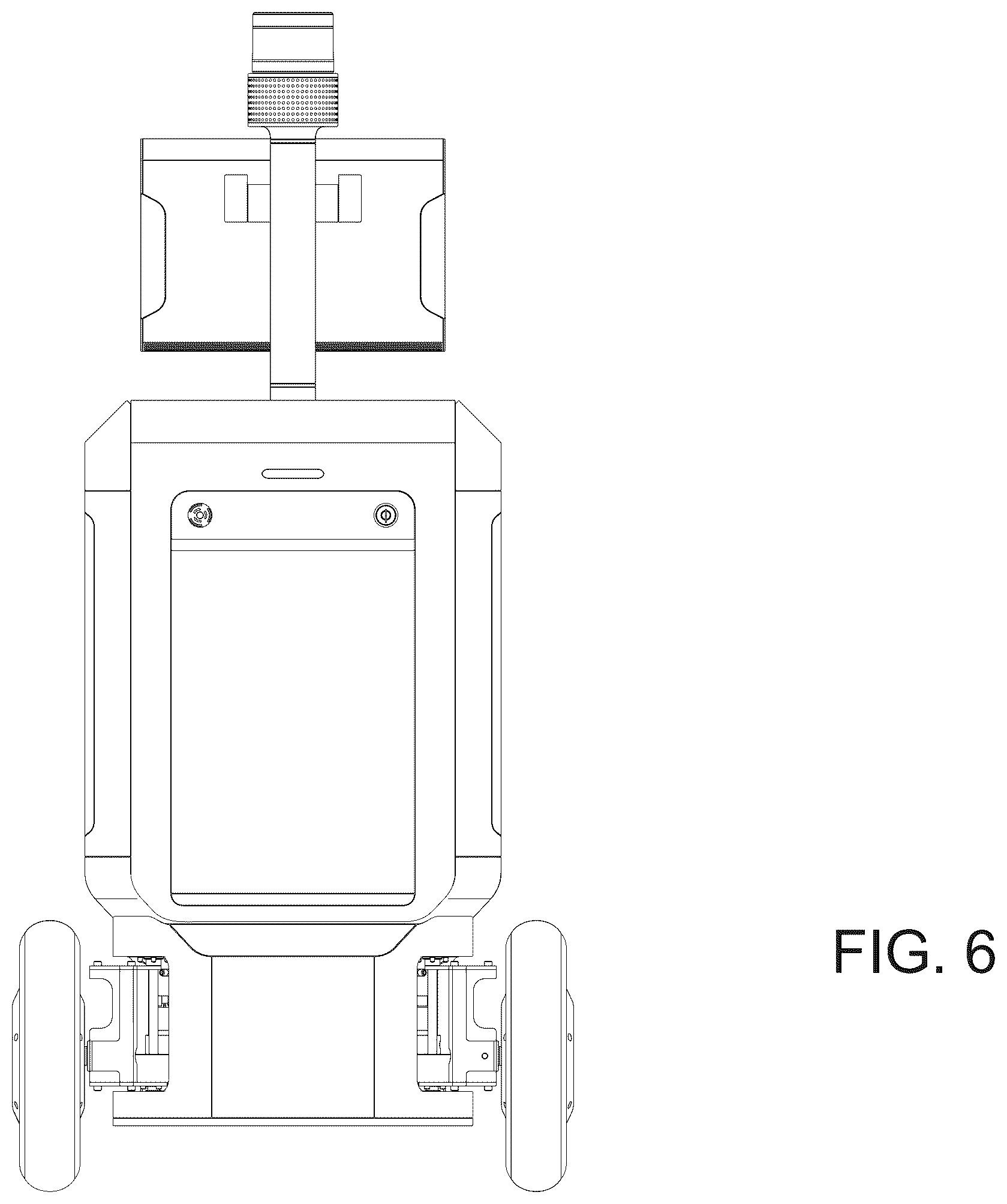 Patent USD1124078 Figure 6 – Mobile robot