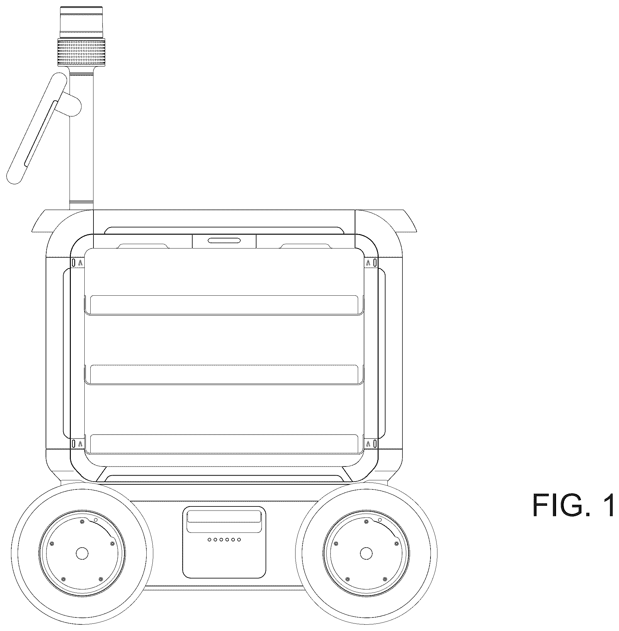 Patent USD1124079 Figure 1 – Mobile robot