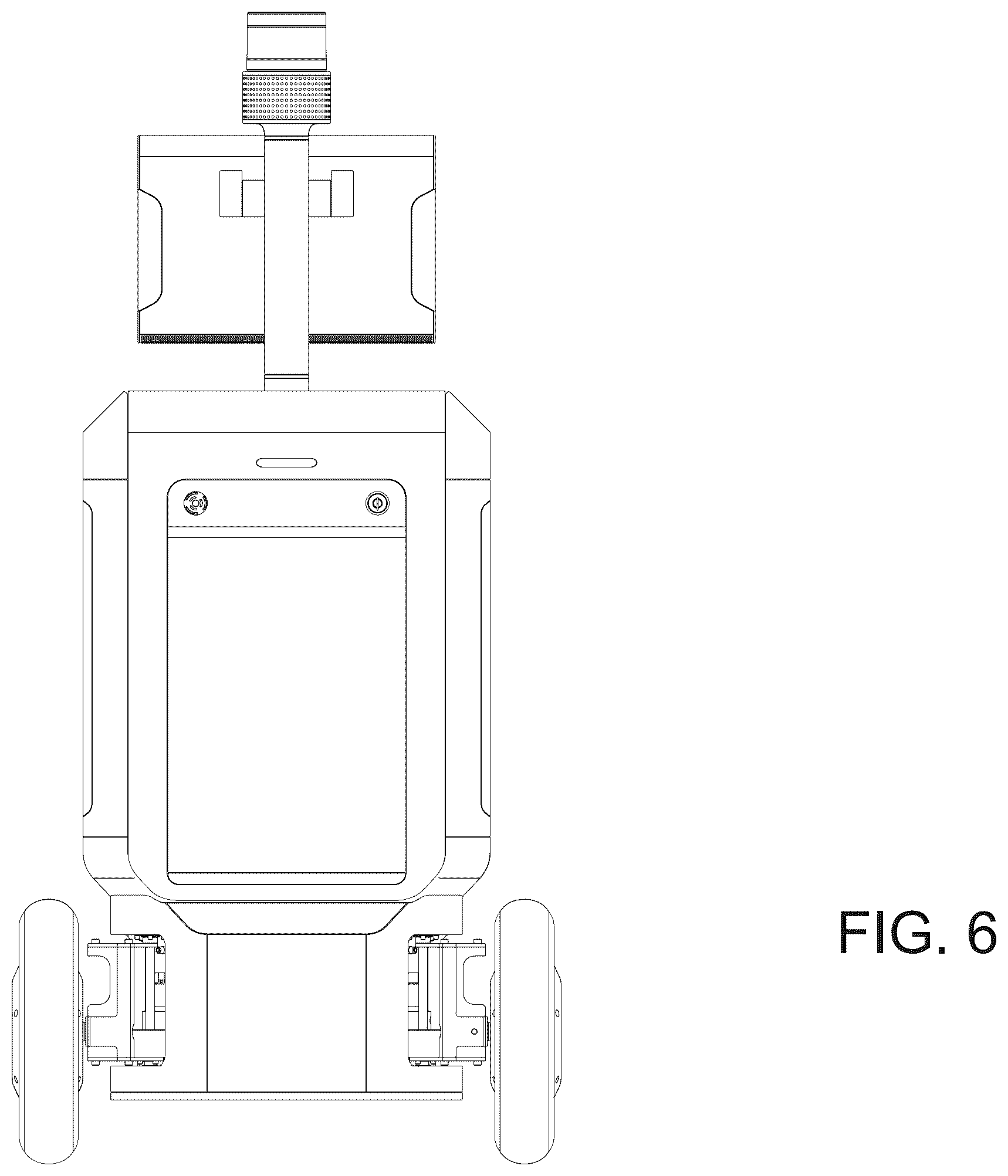 Patent USD1124079 Figure 6 – Mobile robot