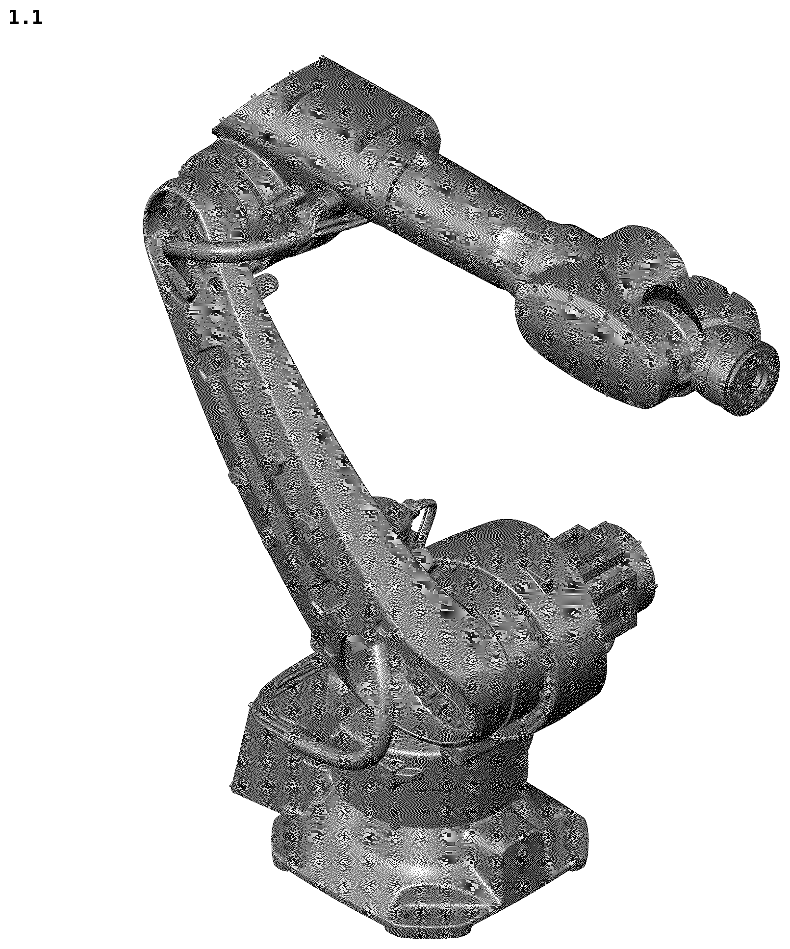 Patent USD1124080 Figure 1 – Industrial robot