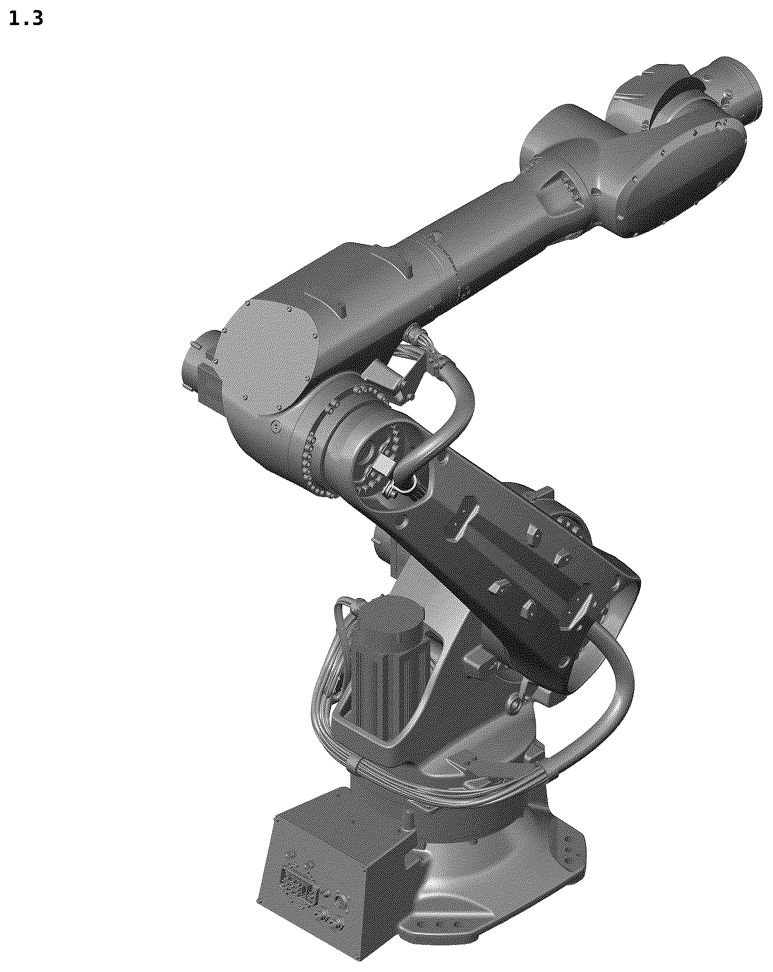 Patent USD1124080 Figure 3 – Industrial robot