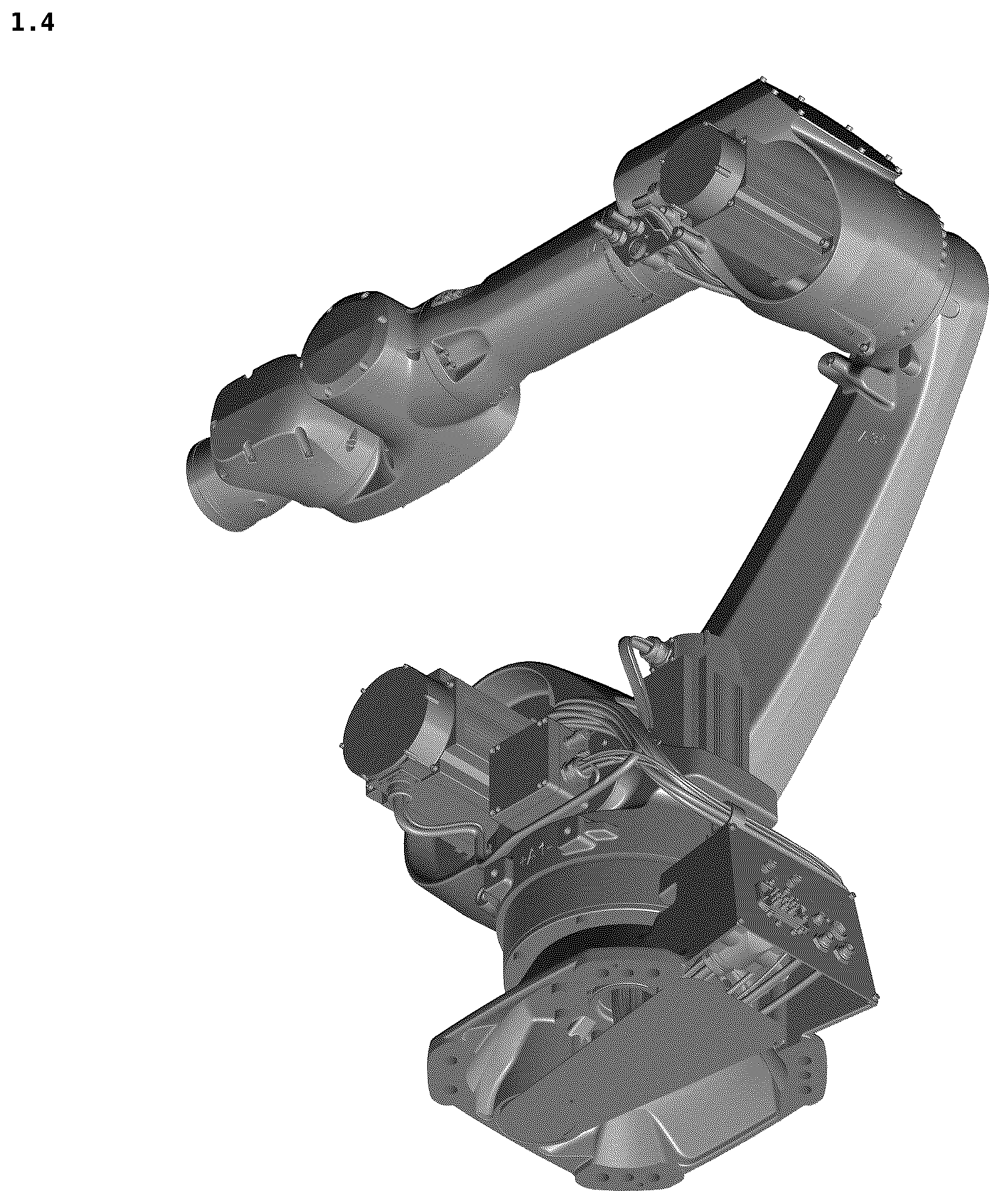 Patent USD1124080 Figure 4 – Industrial robot