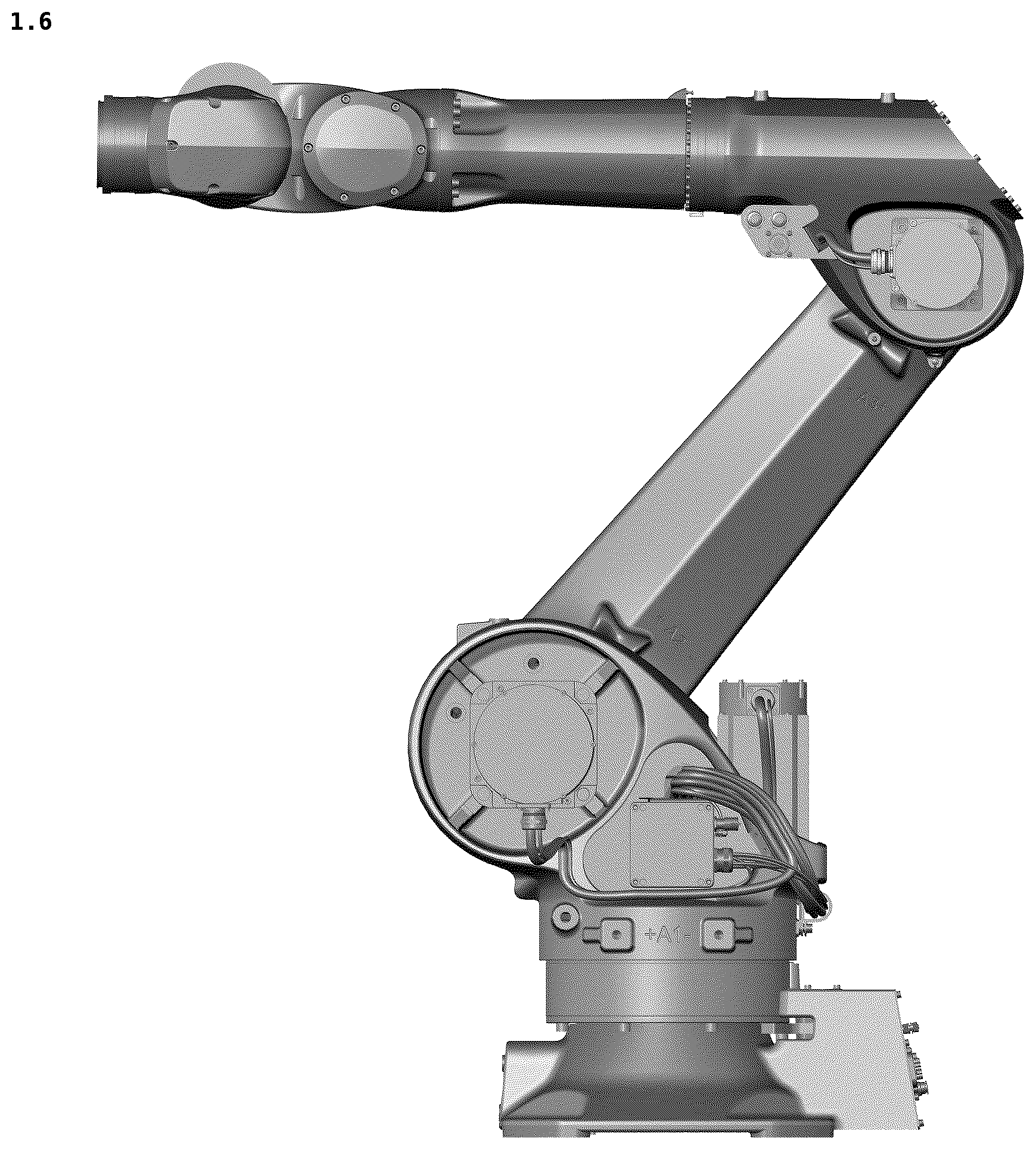 Patent USD1124080 Figure 6 – Industrial robot