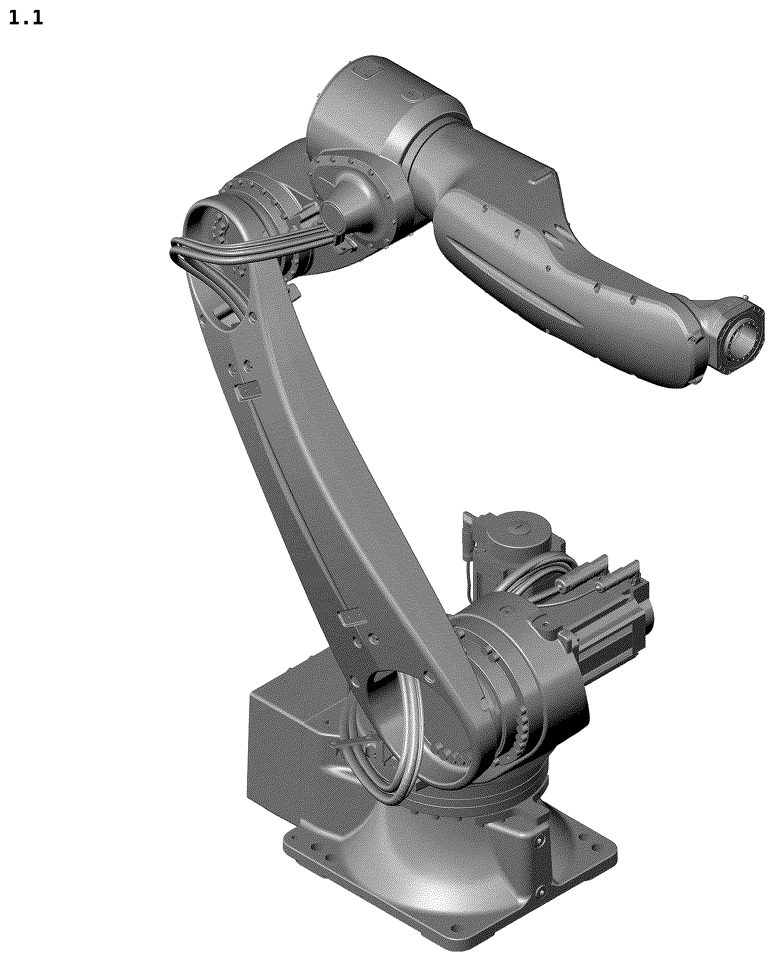 Patent USD1124081 Figure 1 – Industrial robot