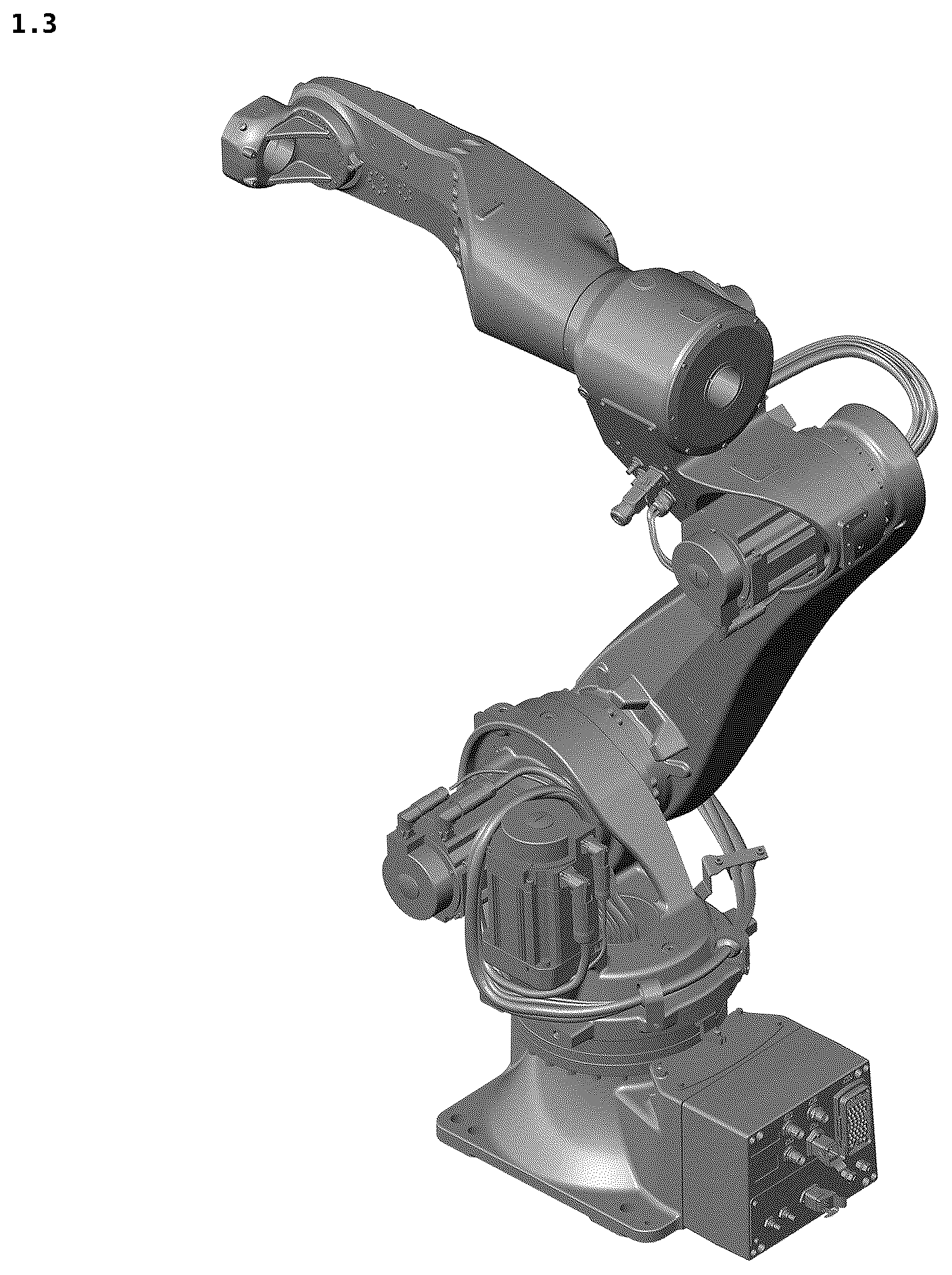 Patent USD1124081 Figure 3 – Industrial robot