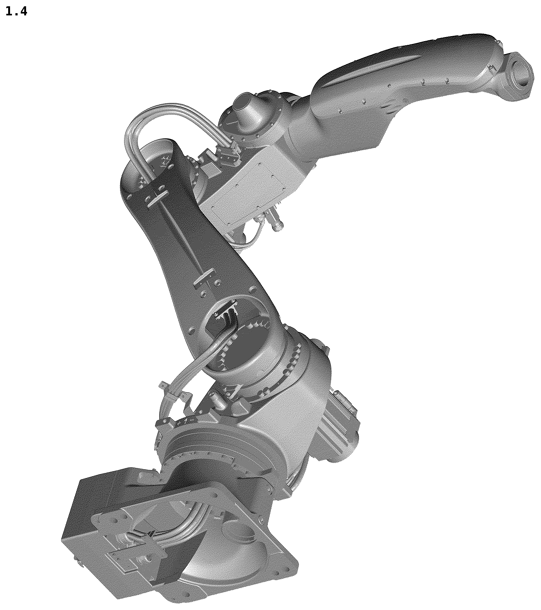 Patent USD1124081 Figure 4 – Industrial robot