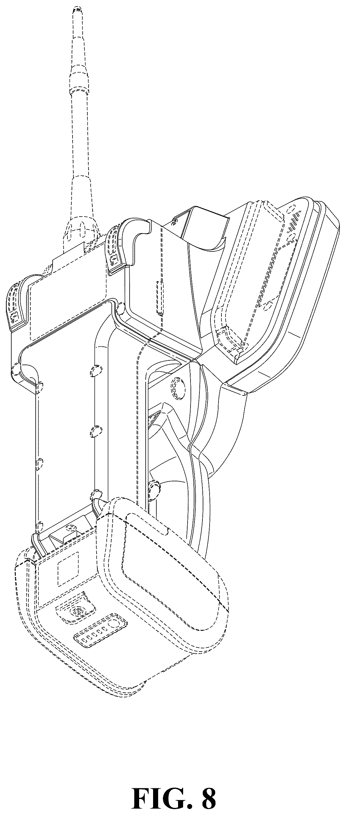 Patent USD1124082 Figure 8 – Borescope handset and probe