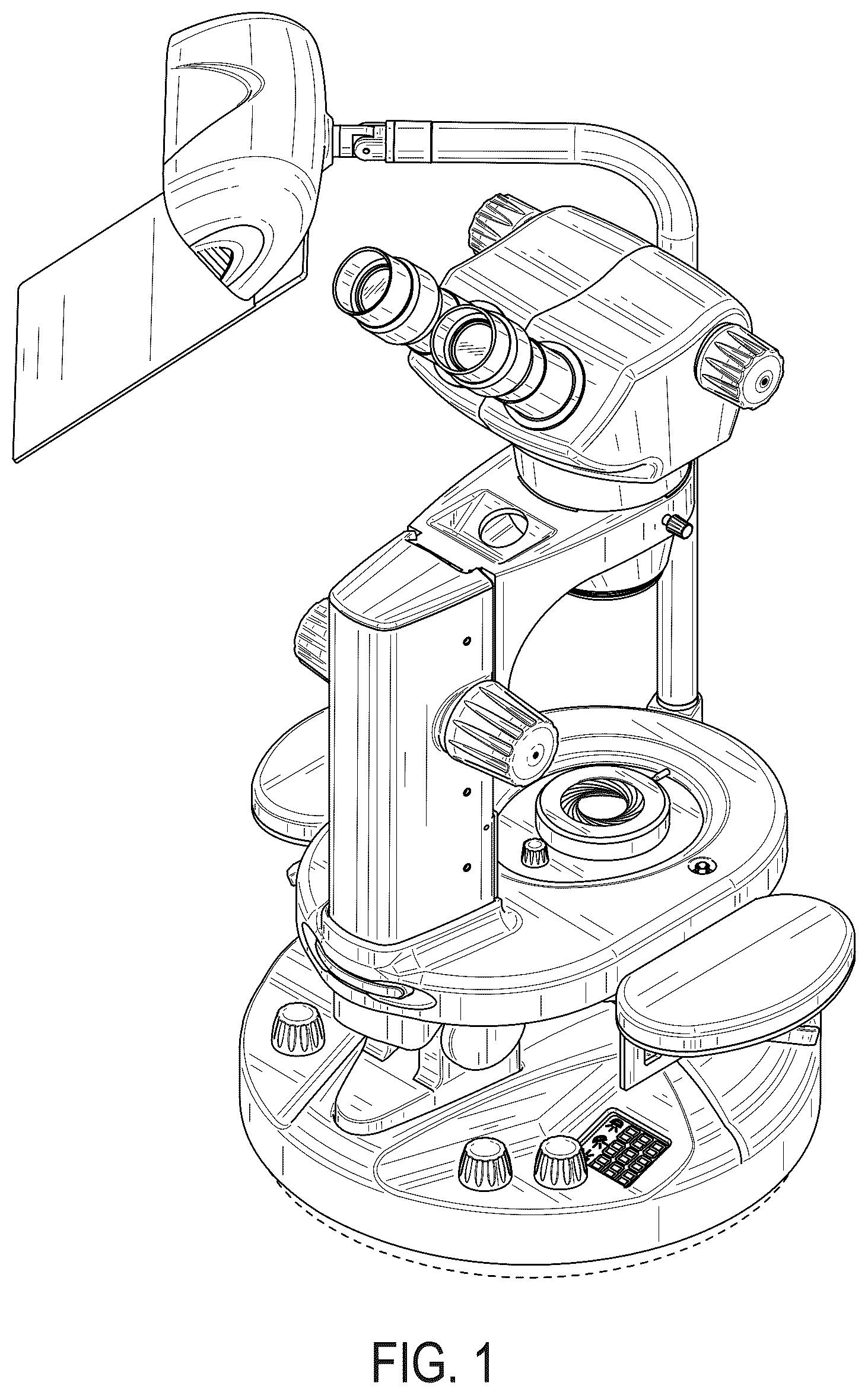 Patent USD1124083 Figure 1 – Microscope