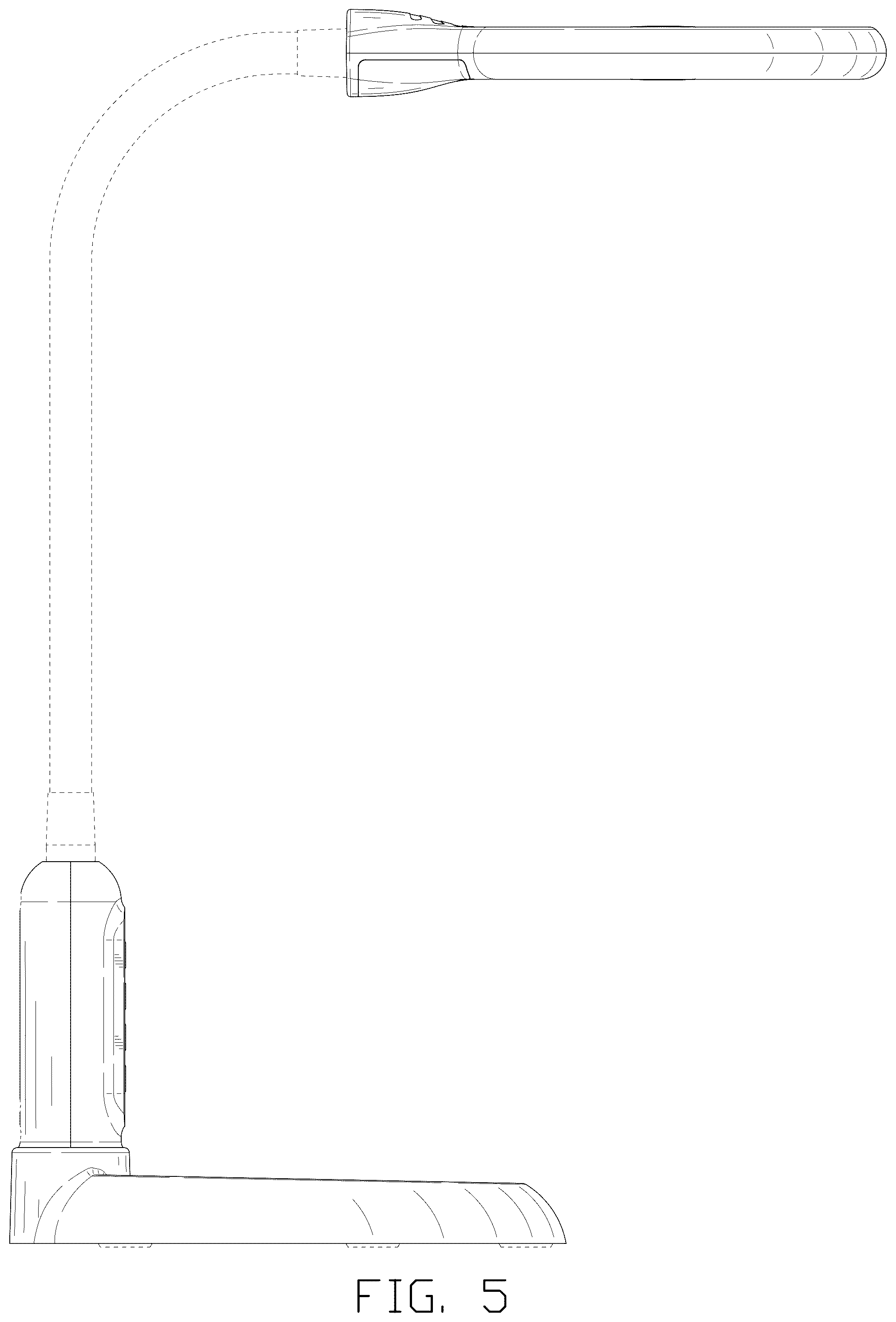 Patent USD1124084 Figure 5 – Illuminated magnifying glass