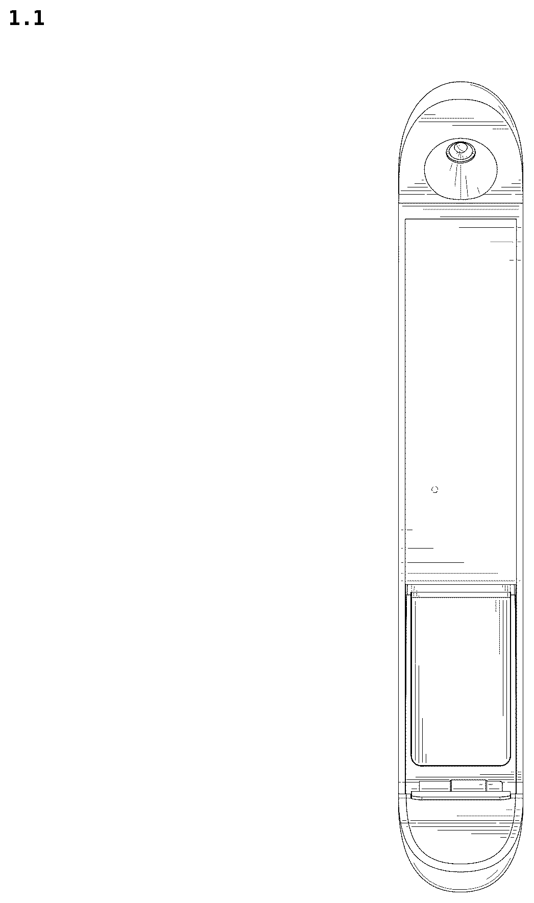 Patent USD1124088 Figure 1 – Sensor for camera