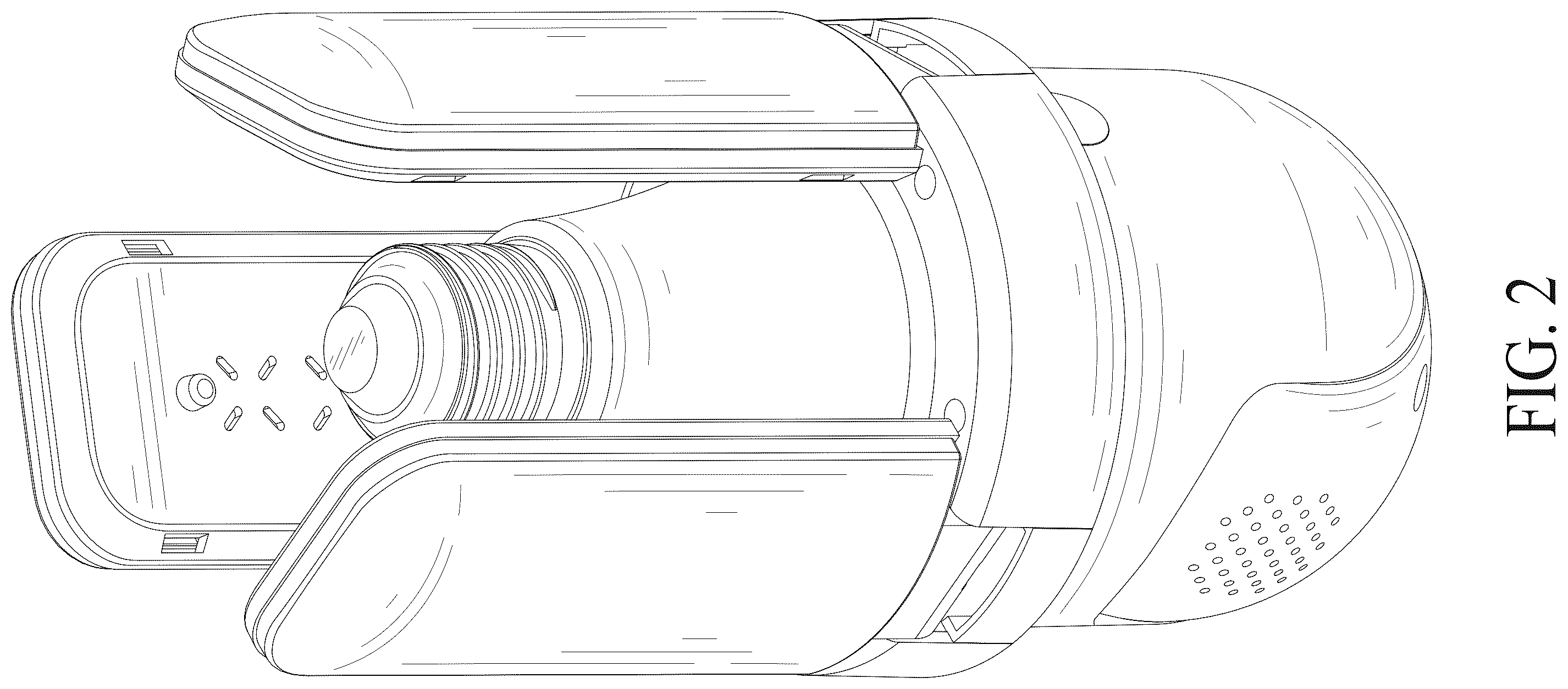 Patent USD1124089 Figure 2 – Combined light bulb and video camera