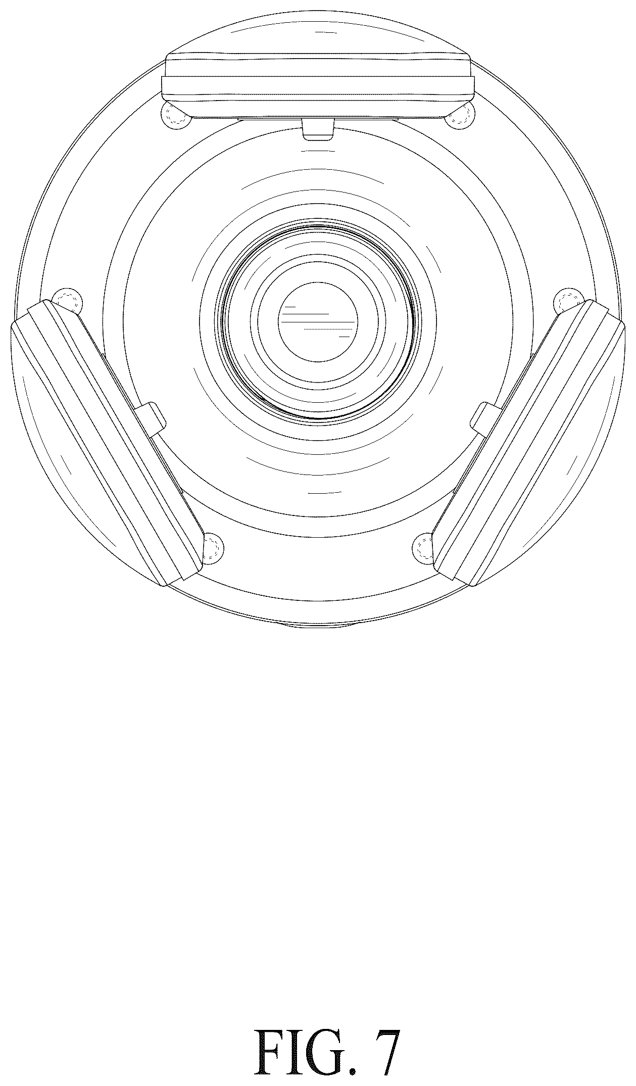 Patent USD1124089 Figure 7 – Combined light bulb and video camera