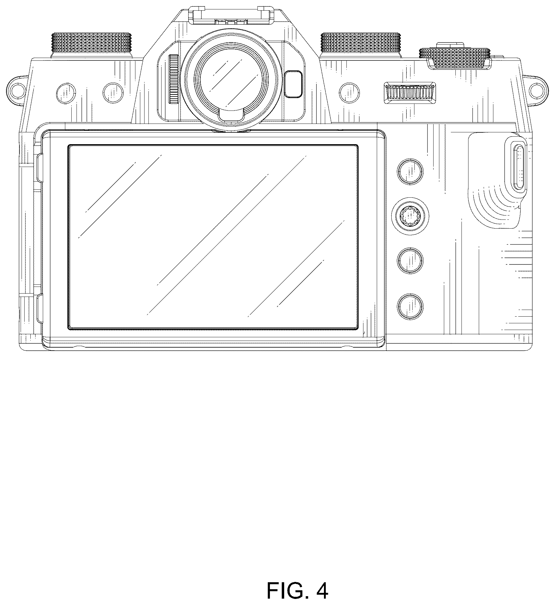 Patent USD1124092 Figure 4 – Digital camera