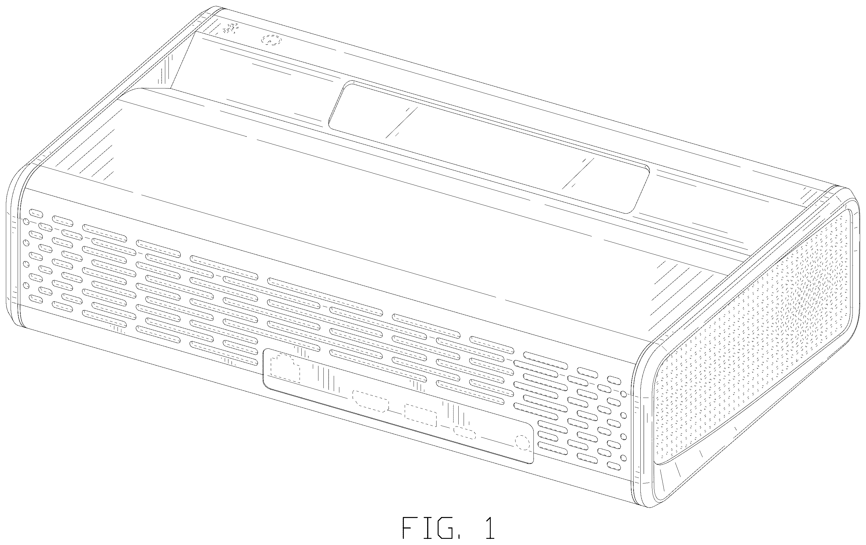 Patent USD1124096 Figure 1 – Projector
