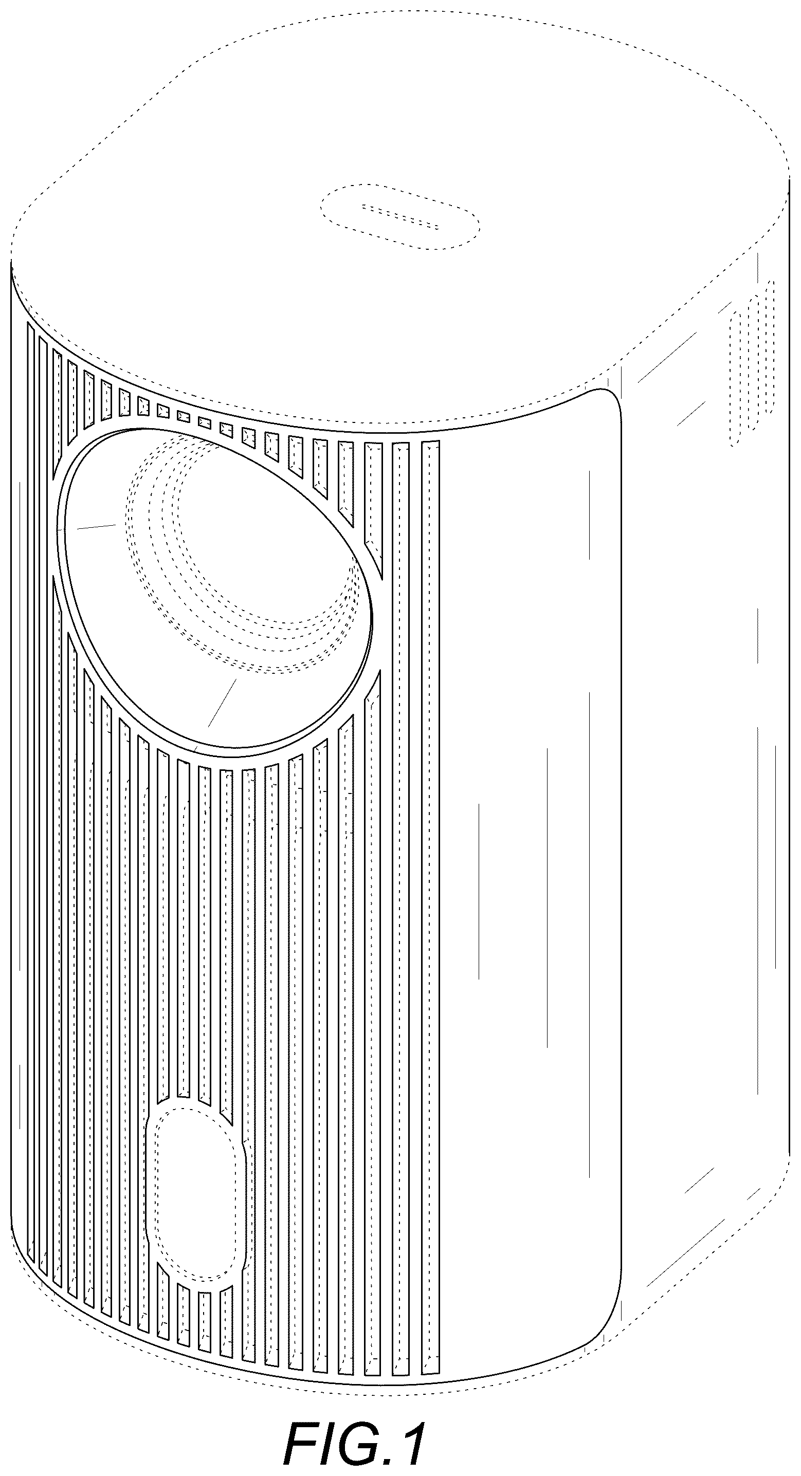 Patent USD1124098 Figure 1 – Projector