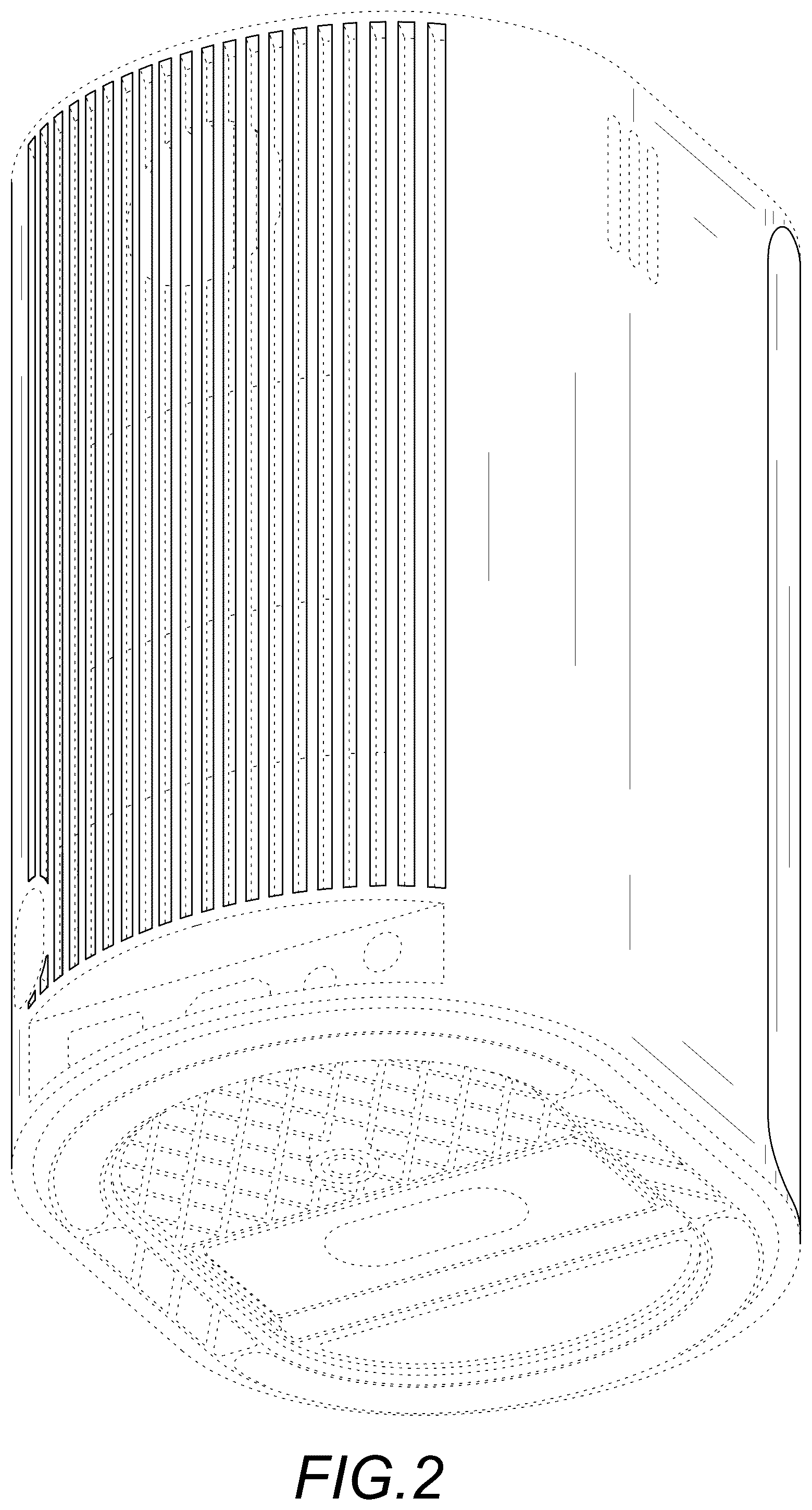 Patent USD1124098 Figure 2 – Projector