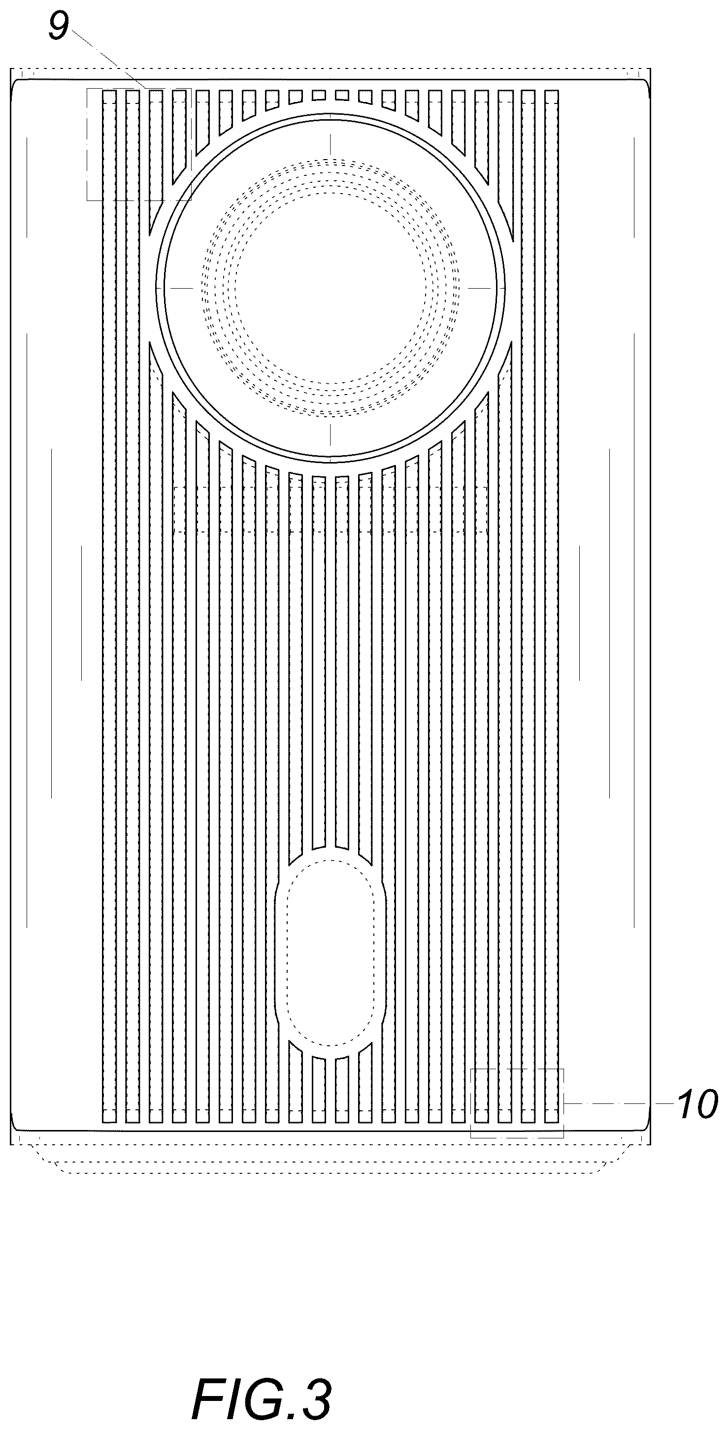 Patent USD1124098 Figure 3 – Projector