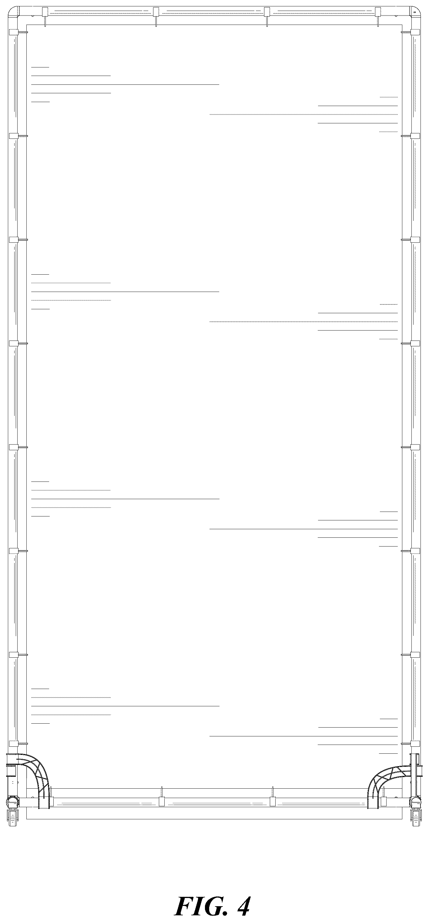Patent USD1124100 Figure 4 – Roller background stand