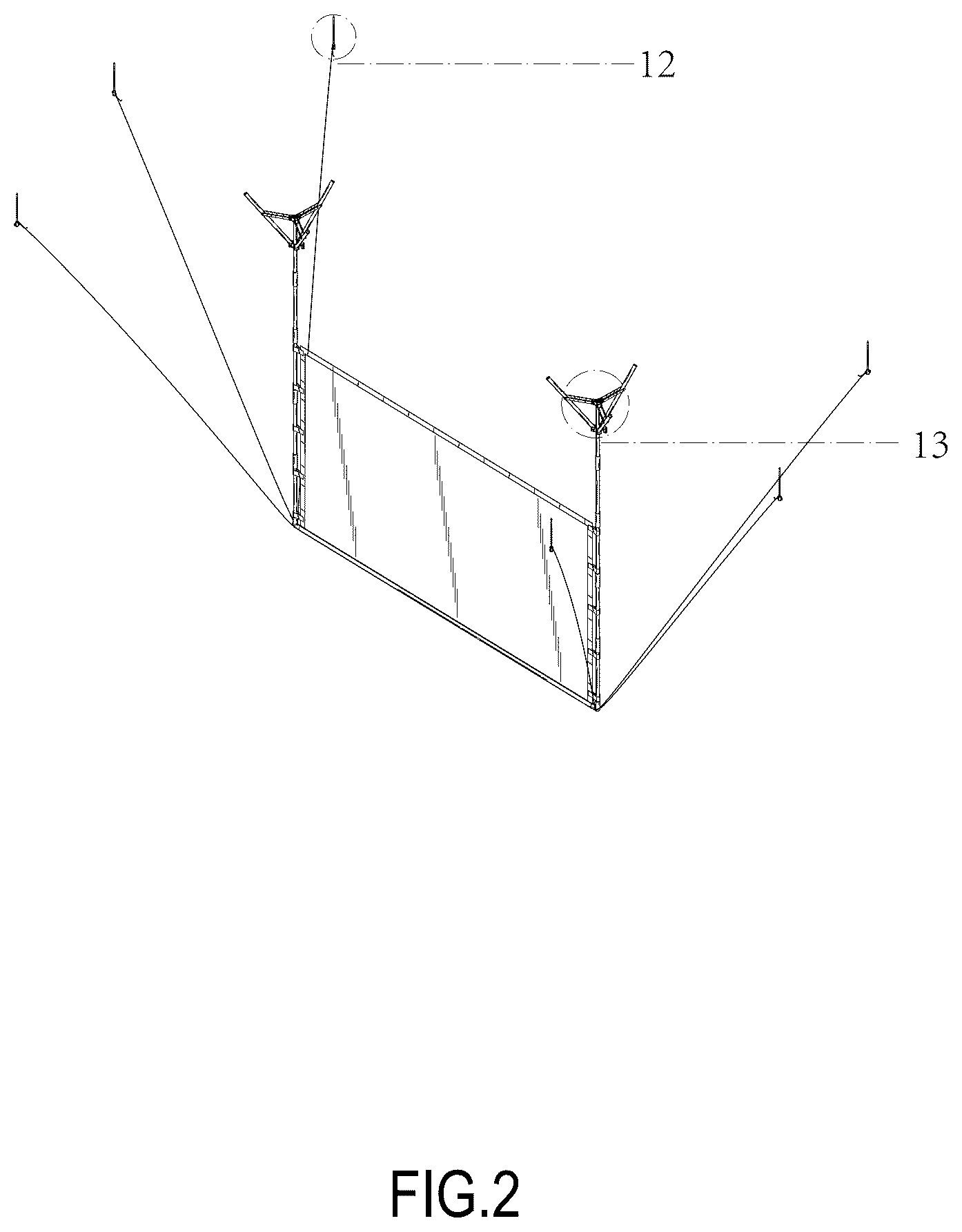 Patent USD1124101 Figure 2 – Projection screen