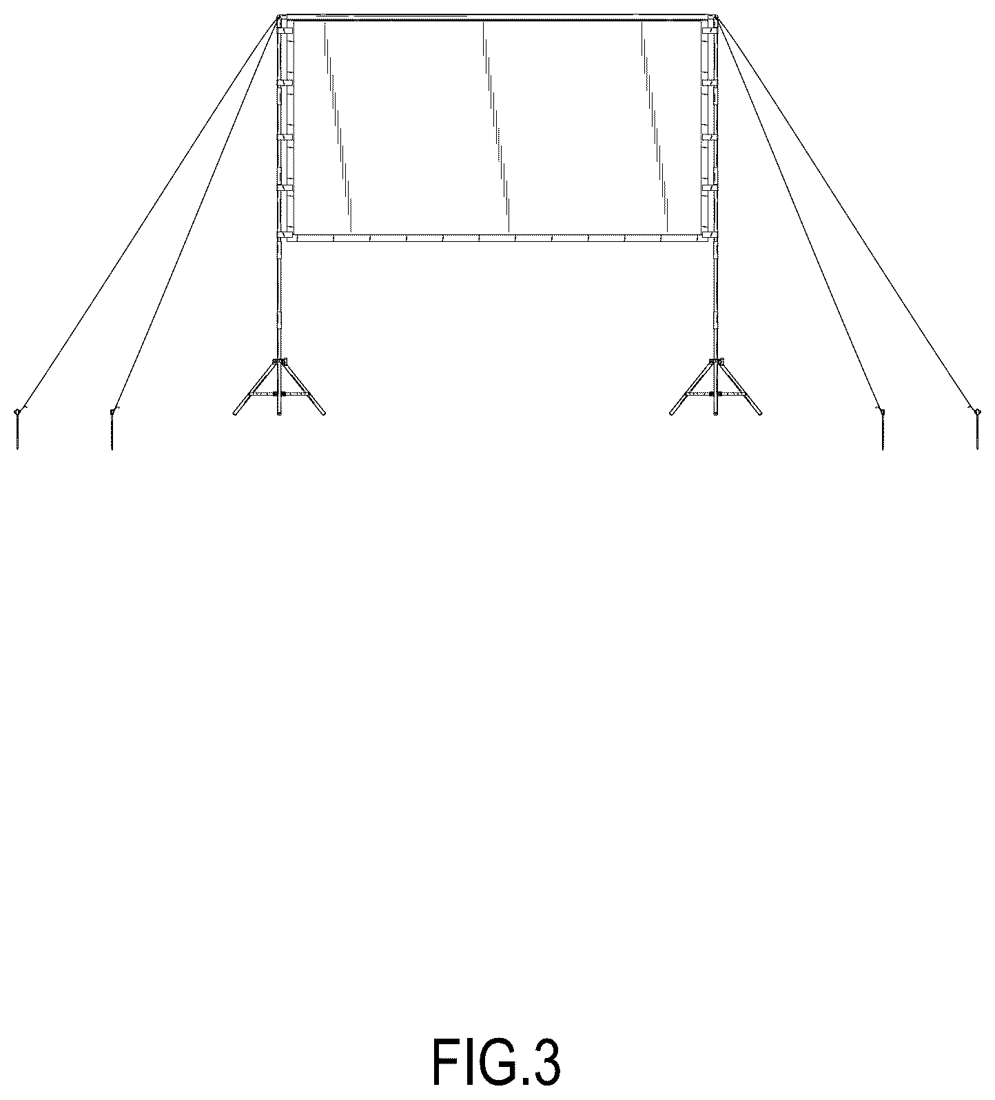 Patent USD1124101 Figure 3 – Projection screen