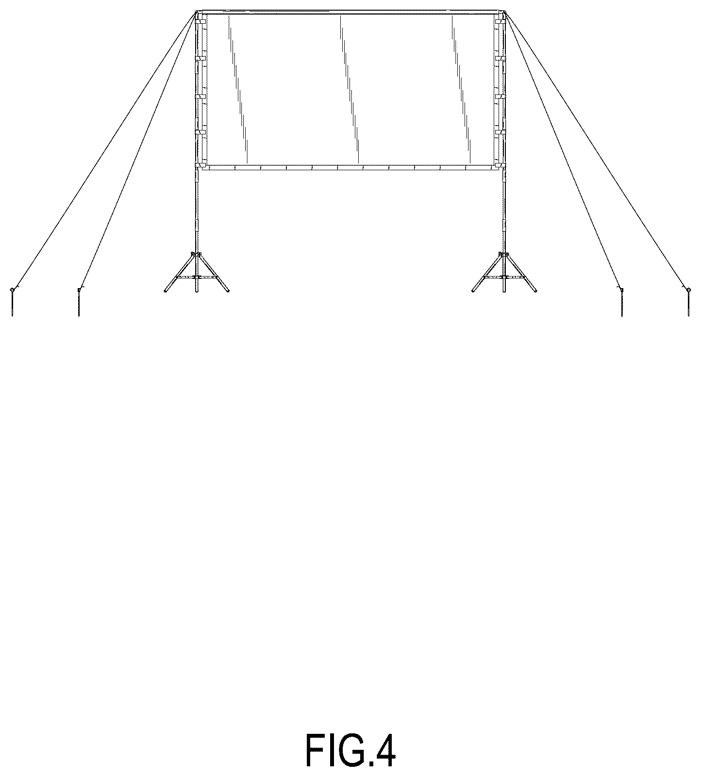 Patent USD1124101 Figure 4 – Projection screen