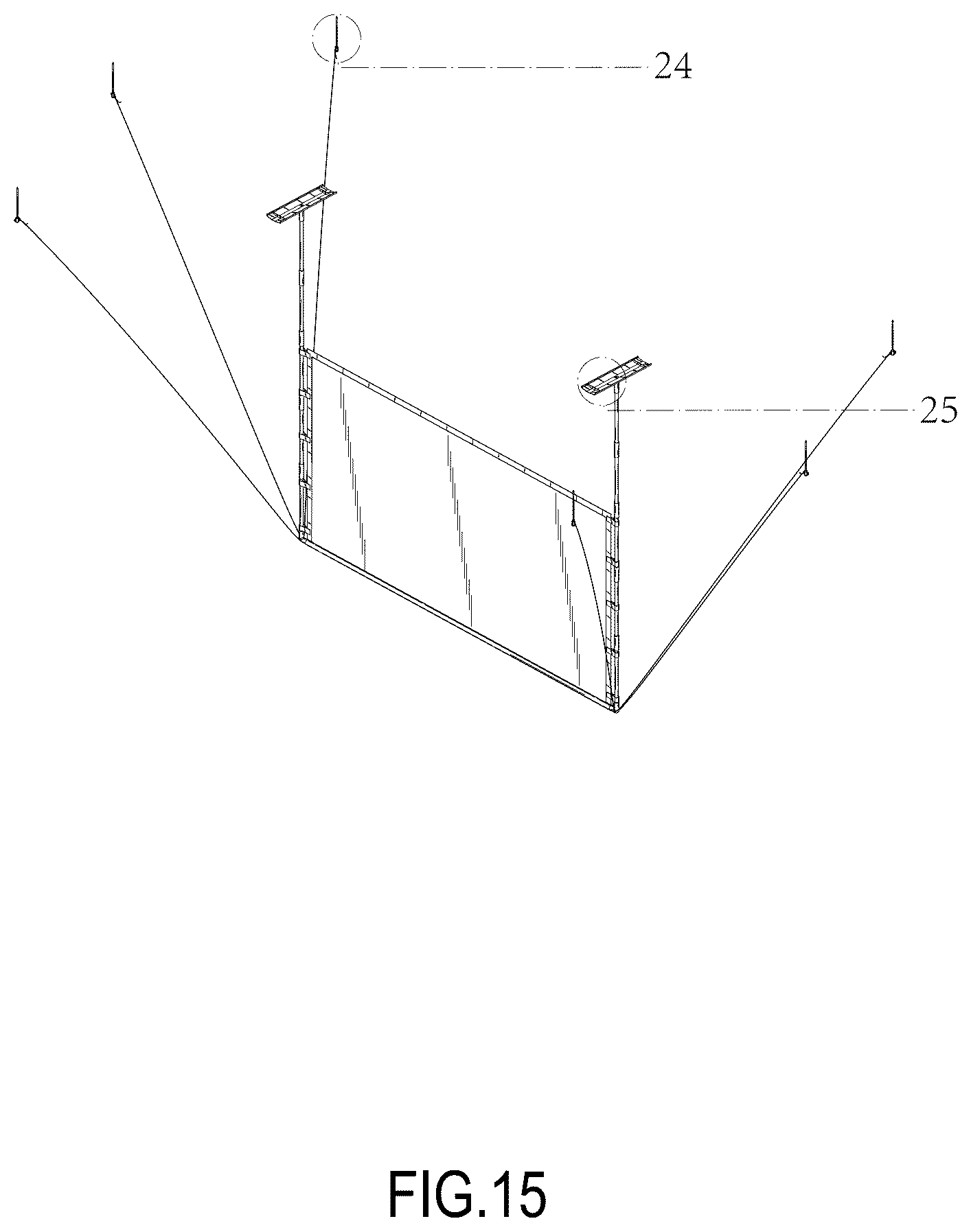 Patent USD1124101 Figure 15 – Projection screen