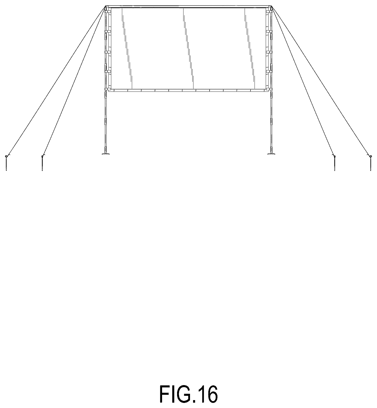 Patent USD1124101 Figure 16 – Projection screen