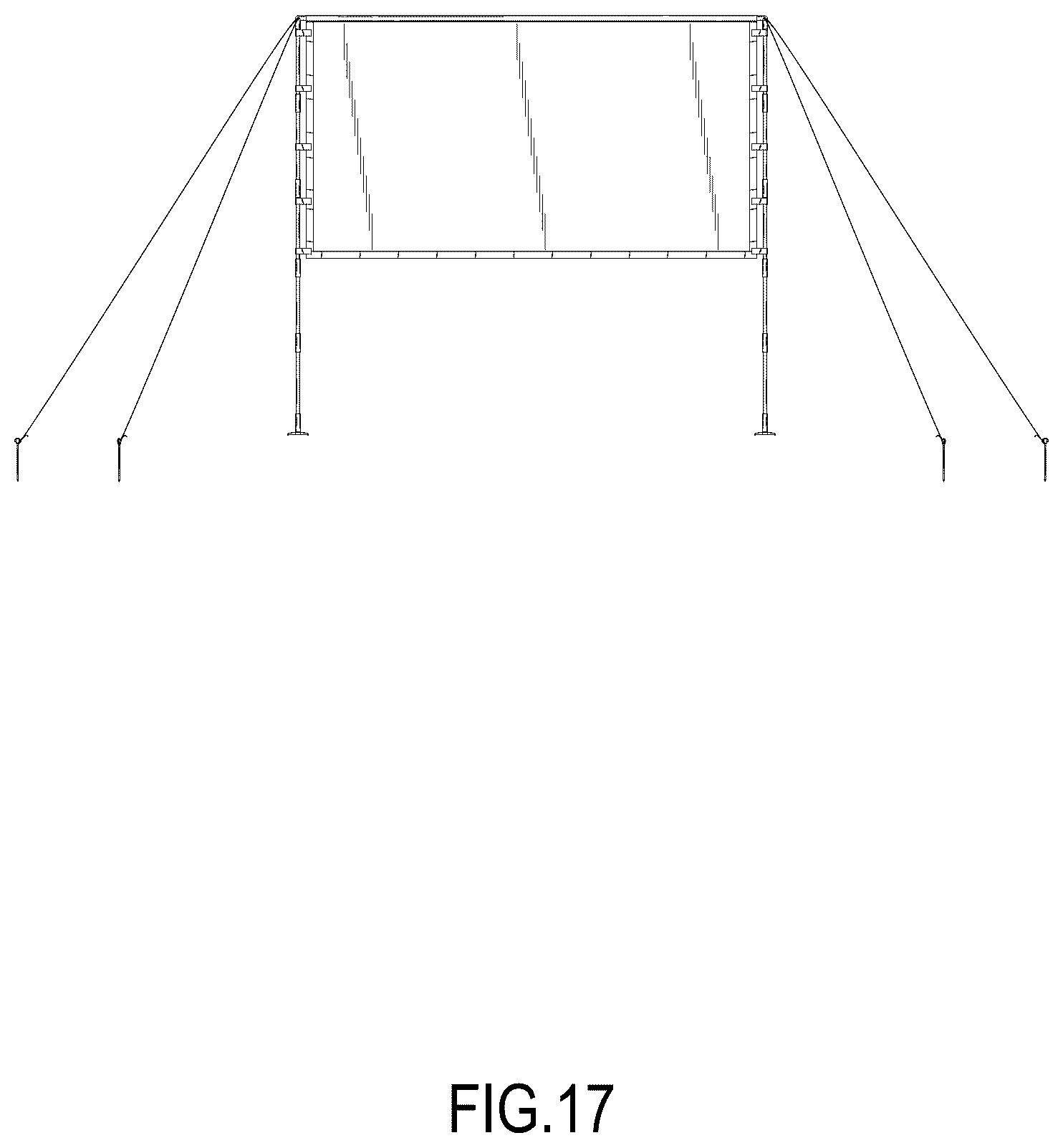Patent USD1124101 Figure 17 – Projection screen