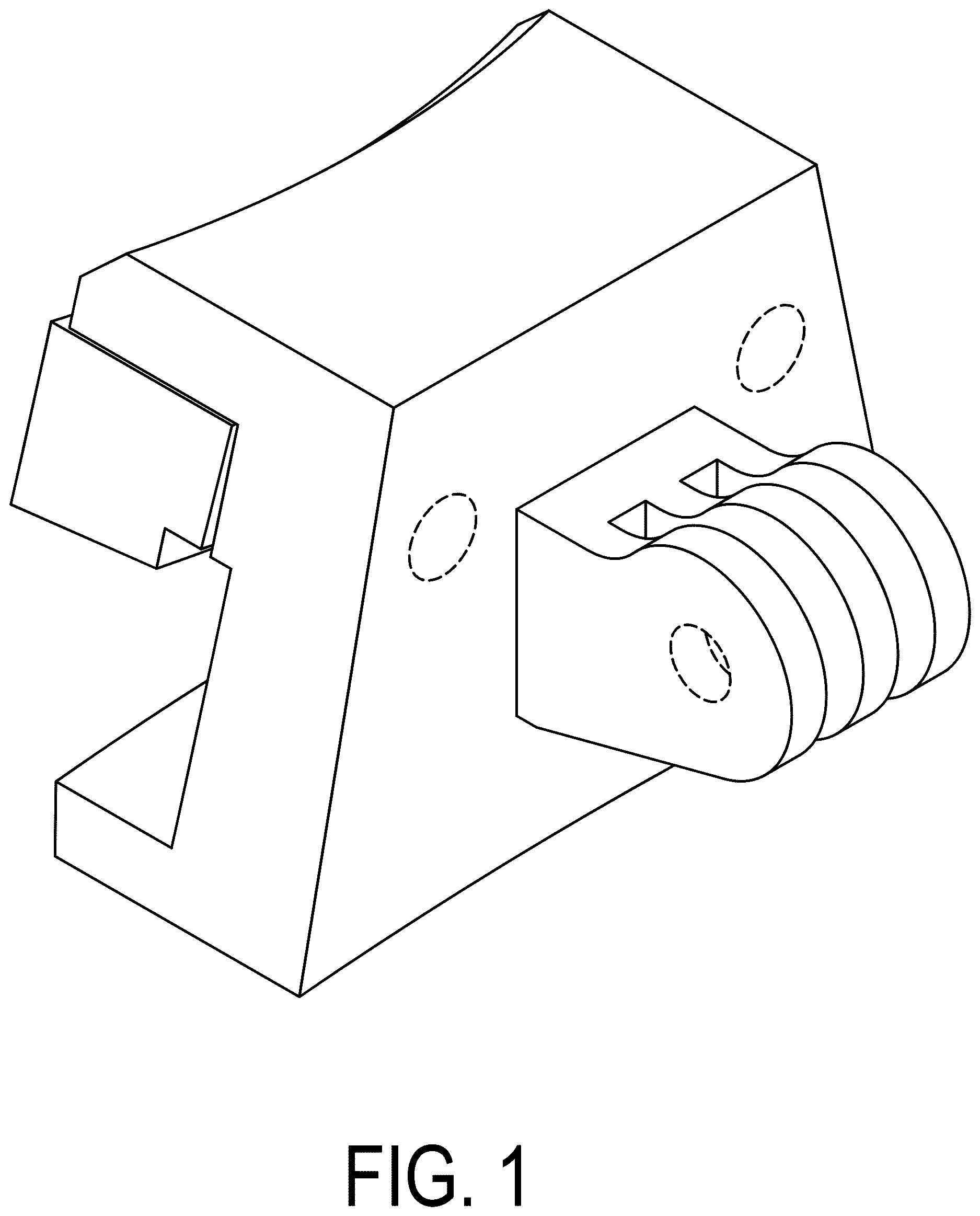 Patent USD1124102 Figure 1 – Camera mount for full face mask