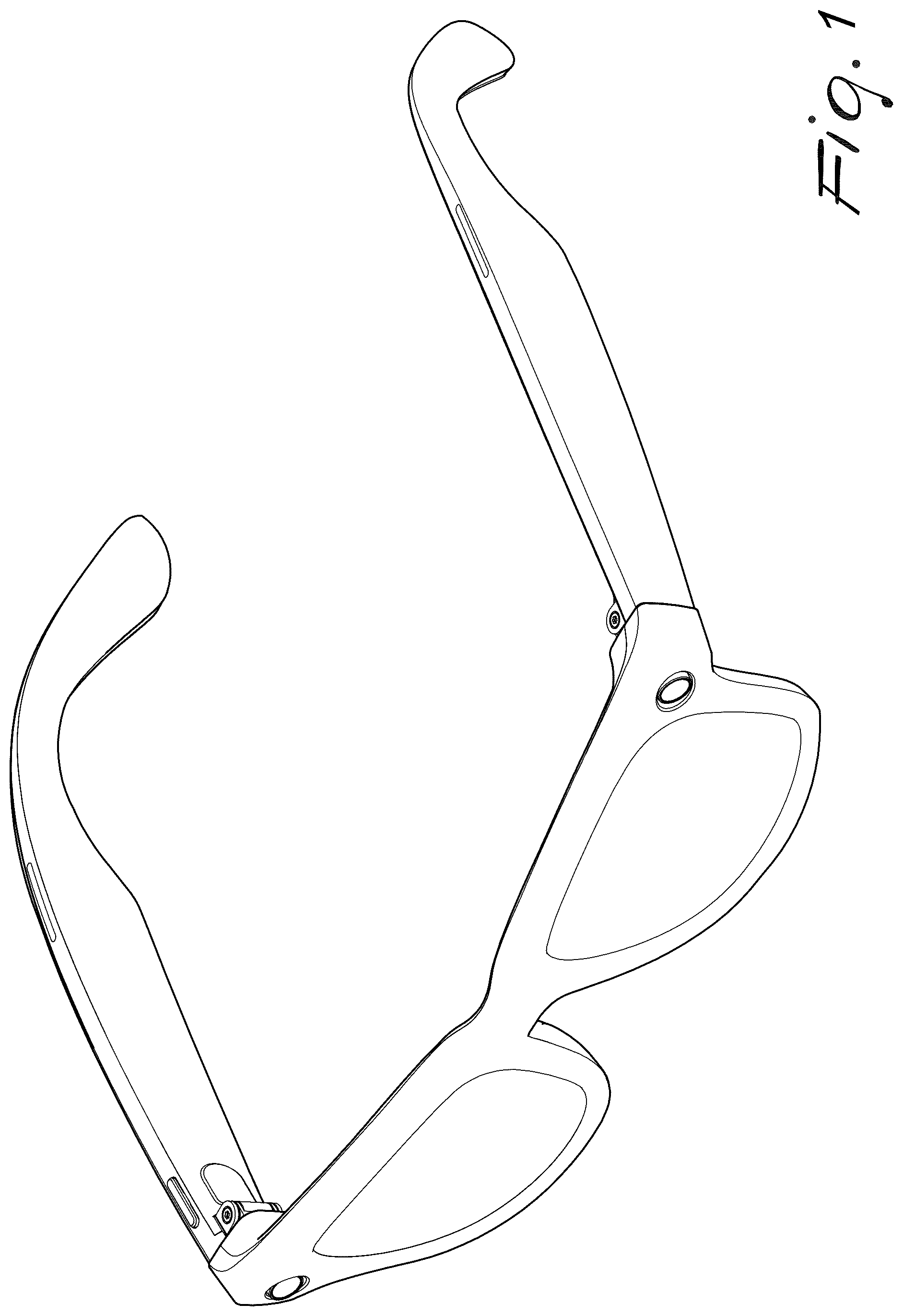 Patent USD1124104 Figure 1 – Glasses