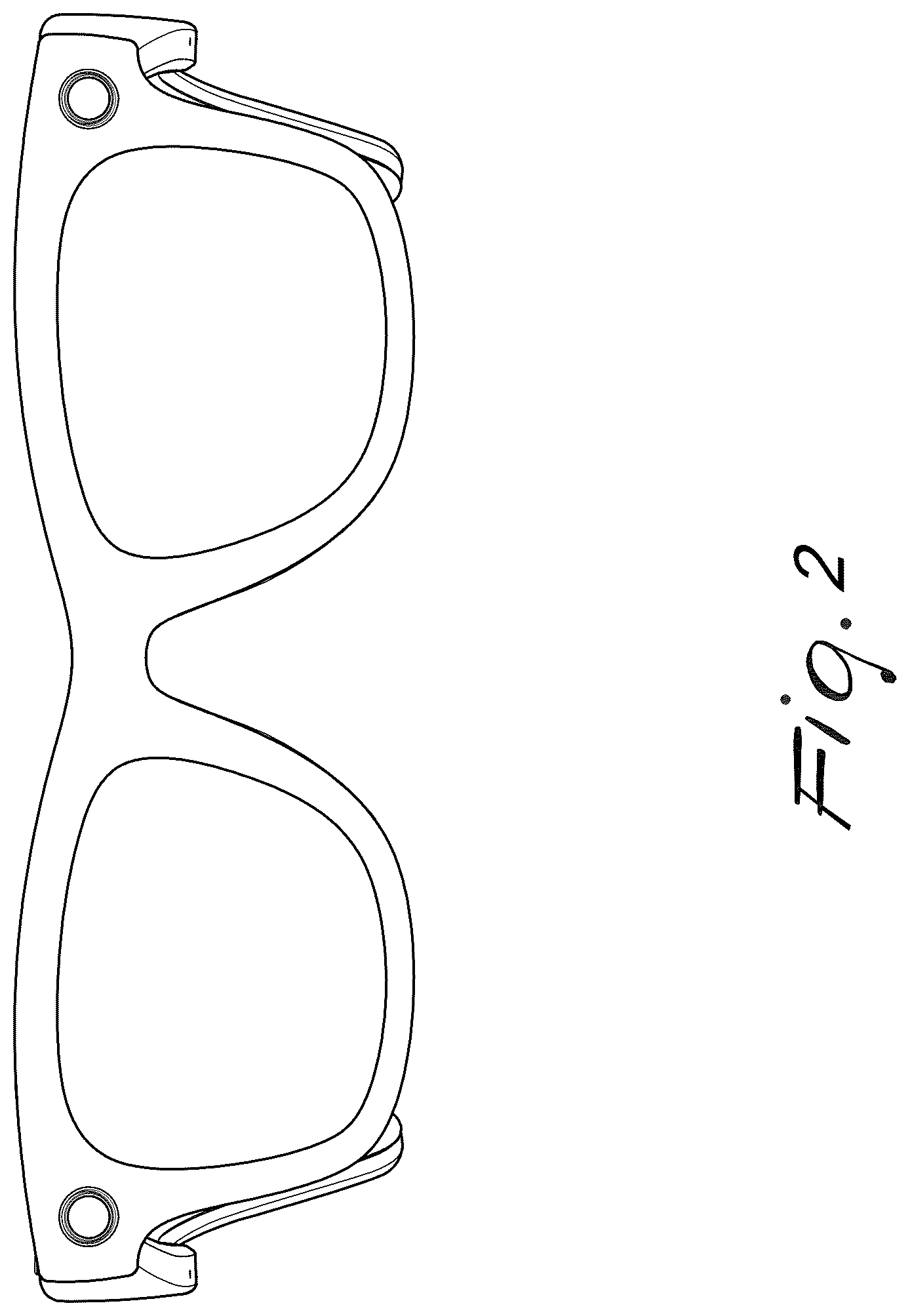 Patent USD1124104 Figure 2 – Glasses