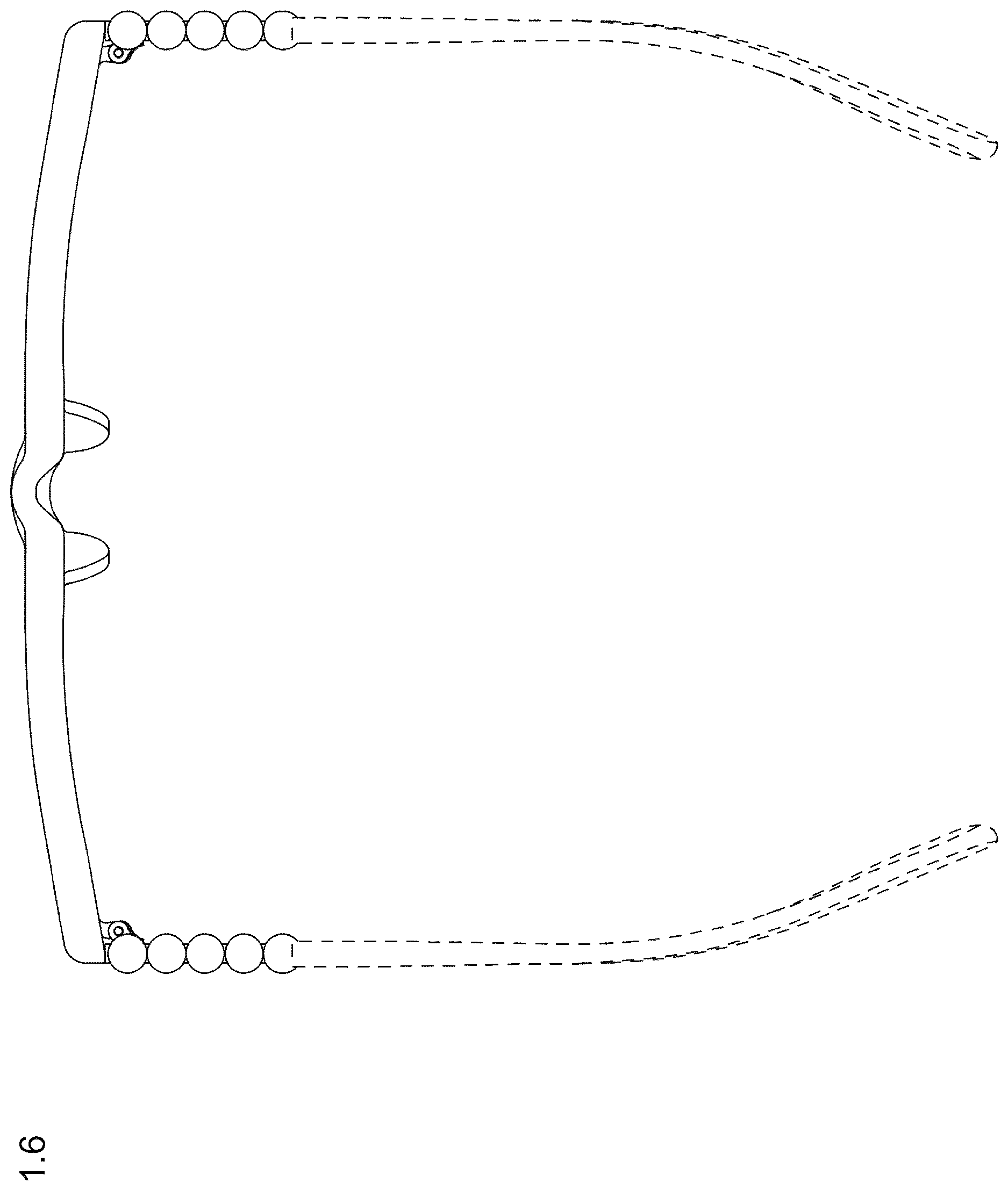 Patent USD1124111 Figure 6 – Sunglasses