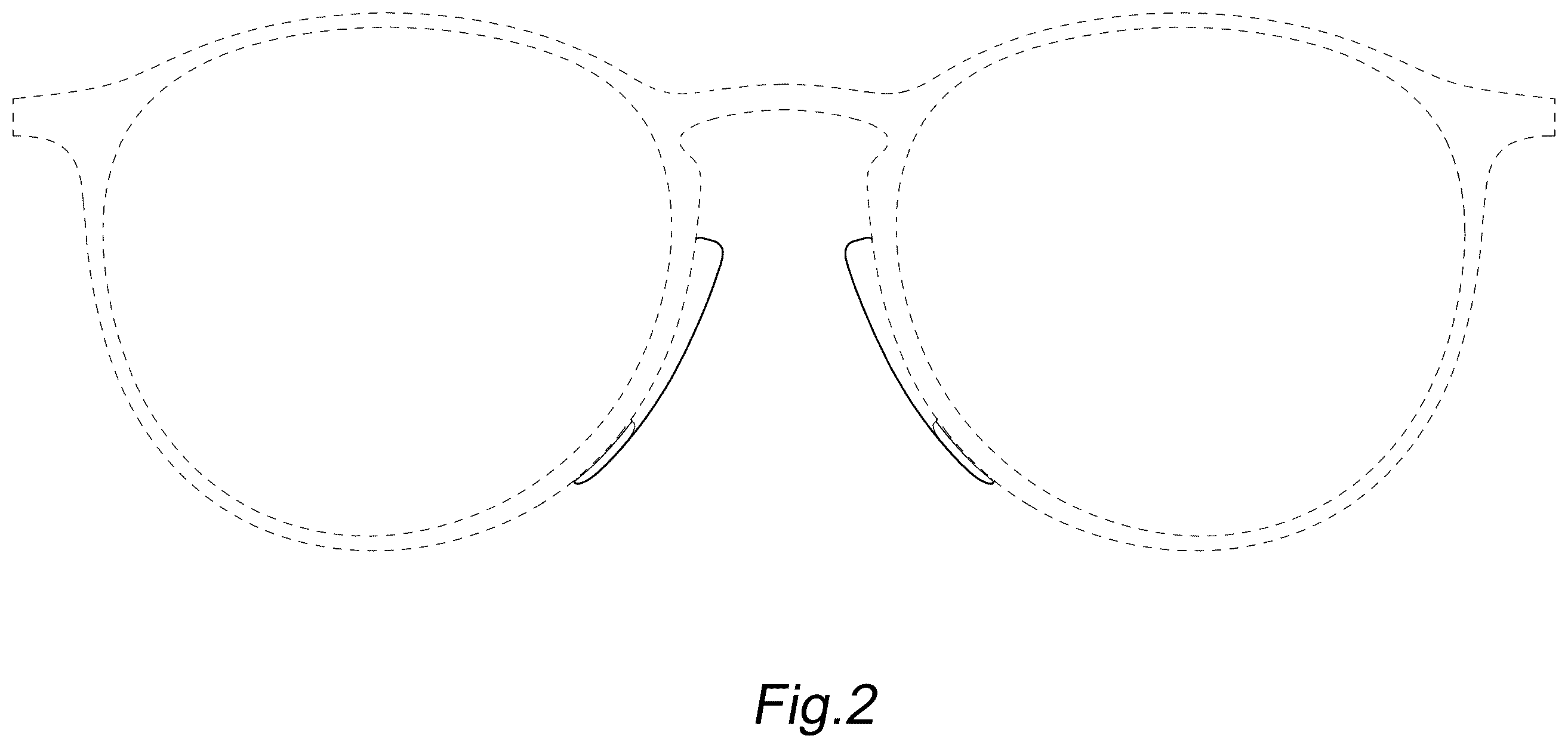 Patent USD1124115 Figure 2 – Nose pads for spectacles