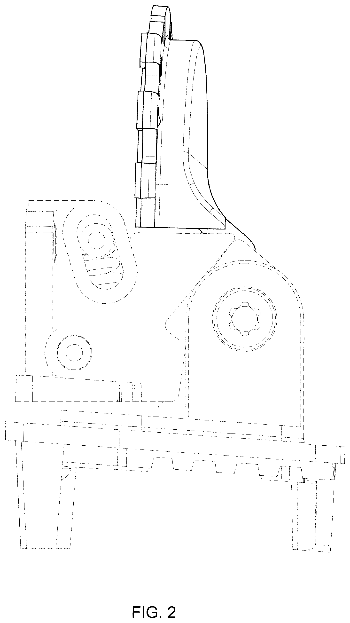 Patent USD1124116 Figure 2 – Eyeglass hinge