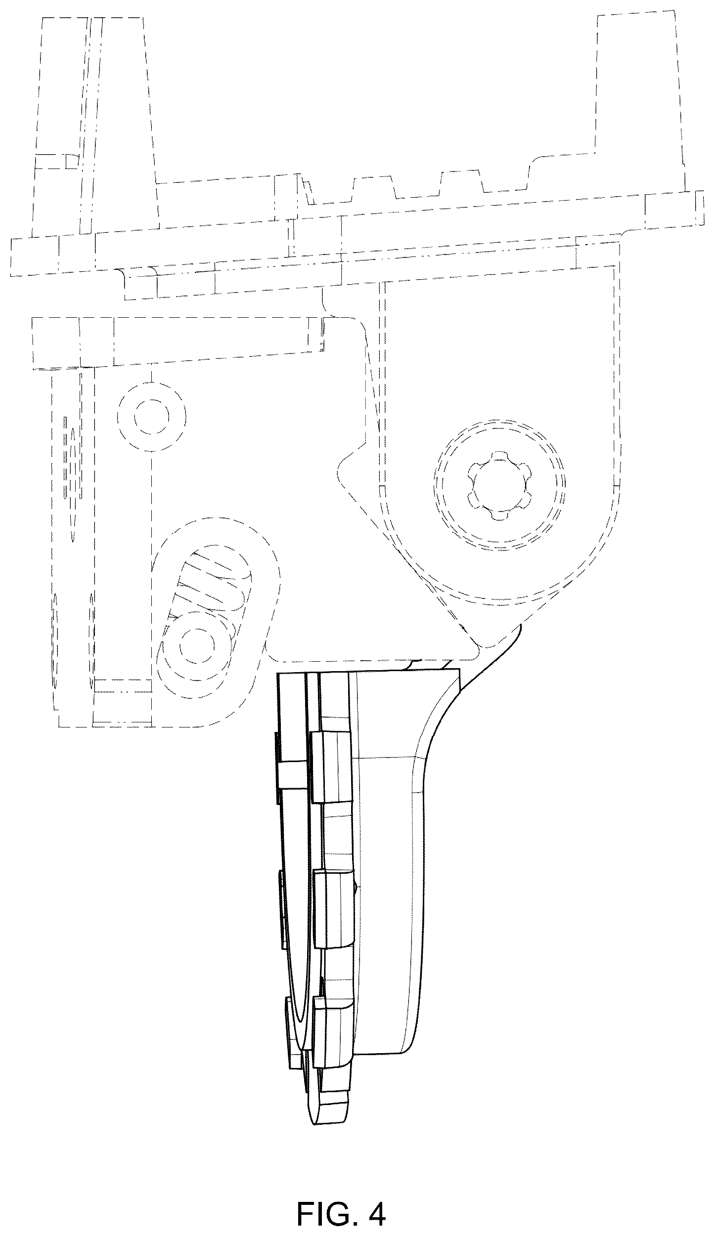Patent USD1124116 Figure 4 – Eyeglass hinge