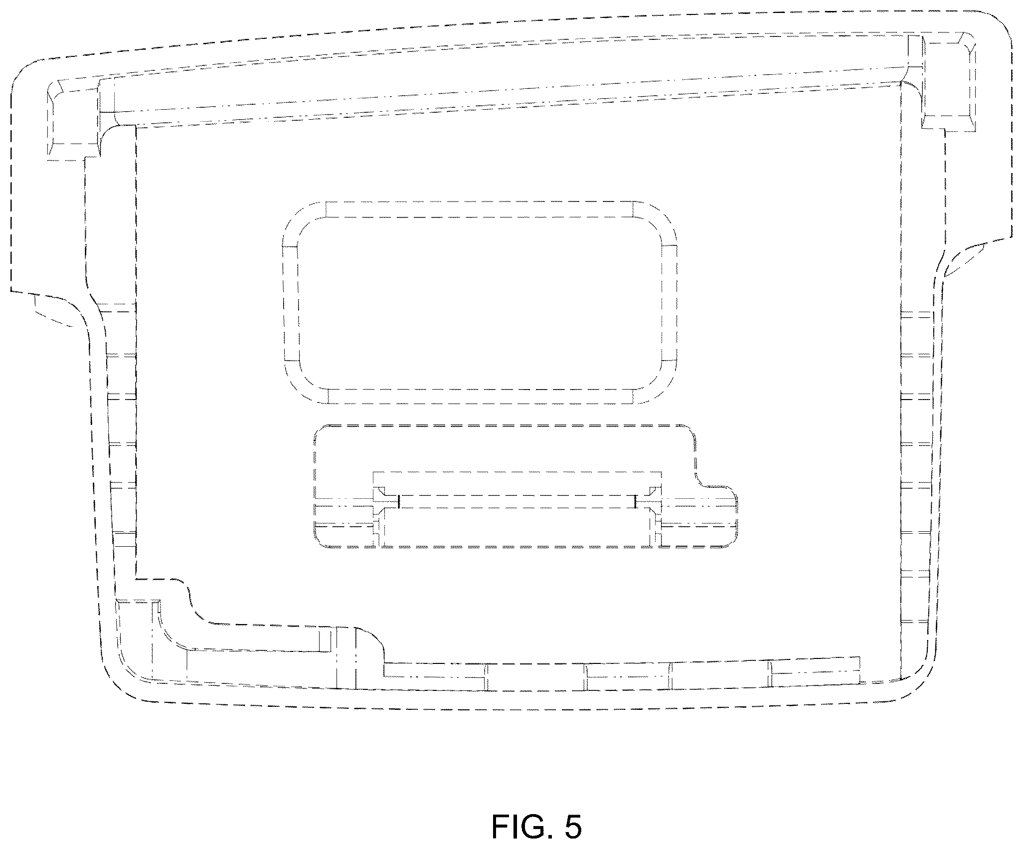 Patent USD1124116 Figure 5 – Eyeglass hinge