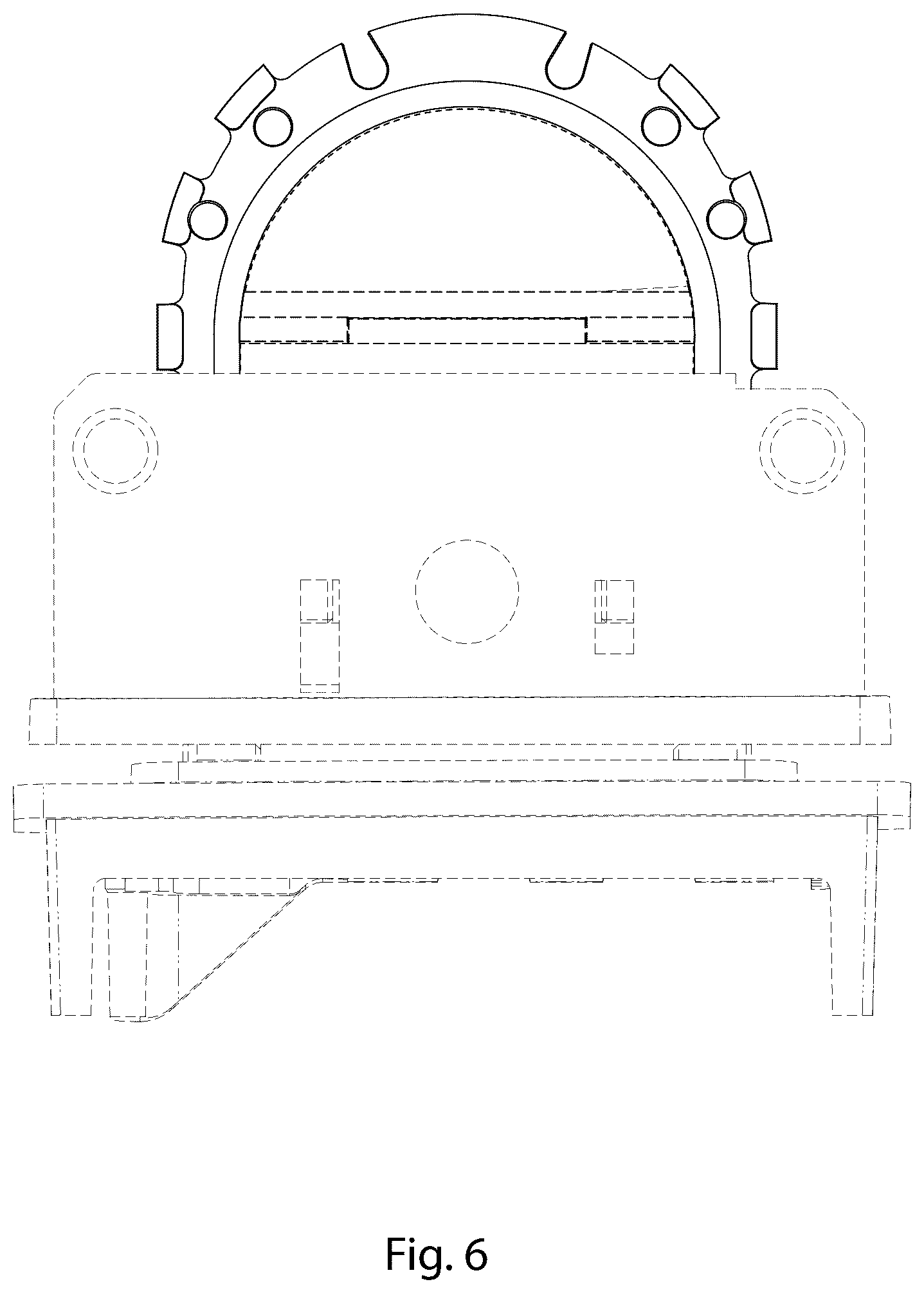 Patent USD1124116 Figure 6 – Eyeglass hinge