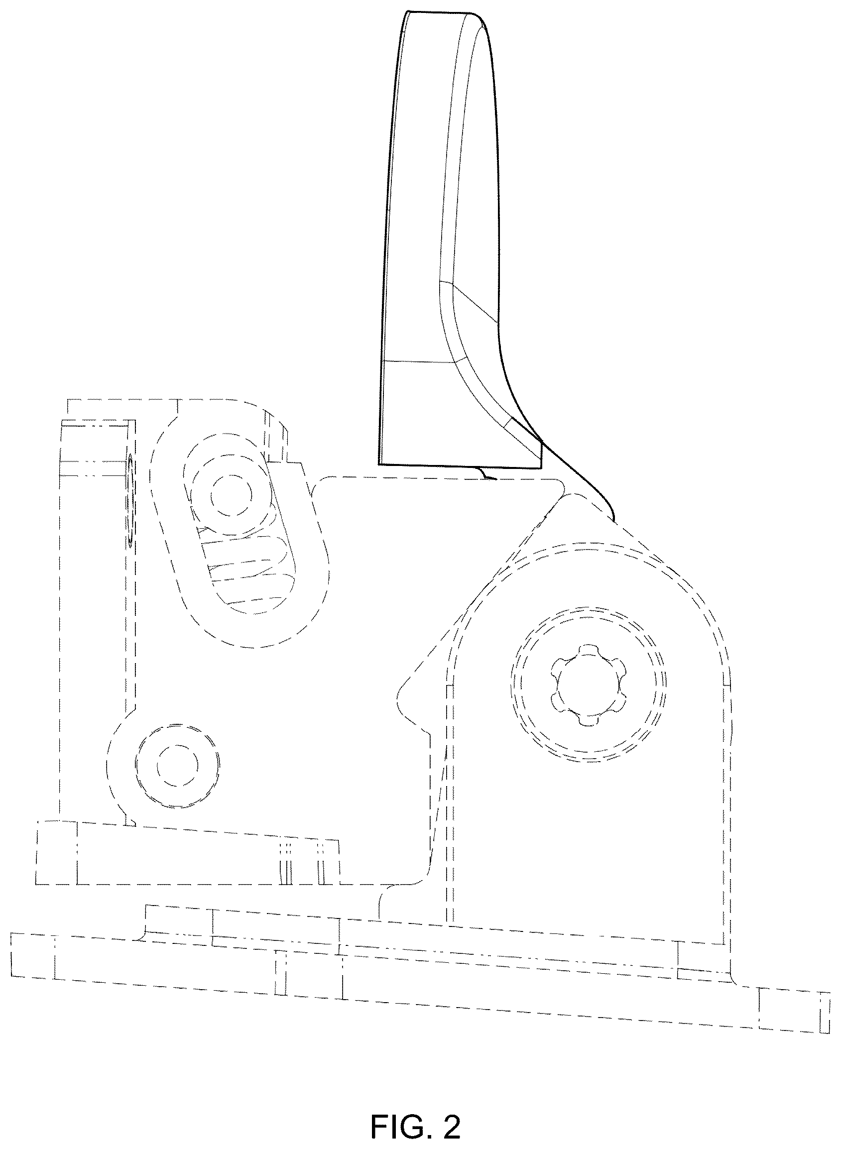Patent USD1124117 Figure 2 – Eyeglass hinge