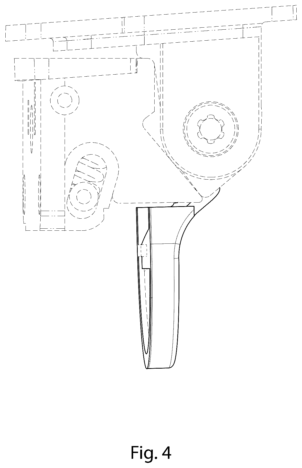 Patent USD1124117 Figure 4 – Eyeglass hinge