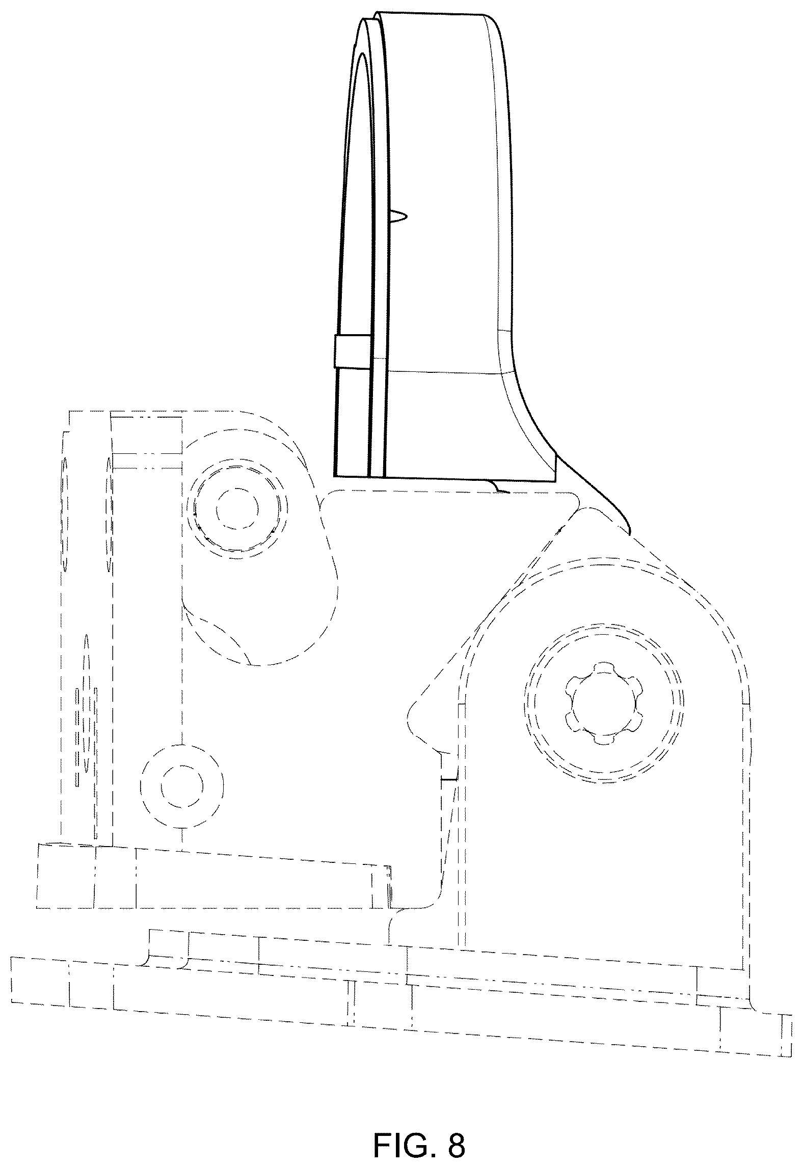 Patent USD1124117 Figure 8 – Eyeglass hinge