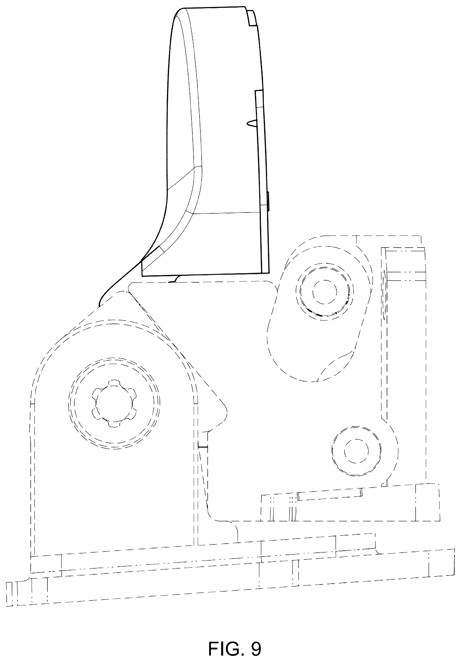 Patent USD1124117 Figure 9 – Eyeglass hinge