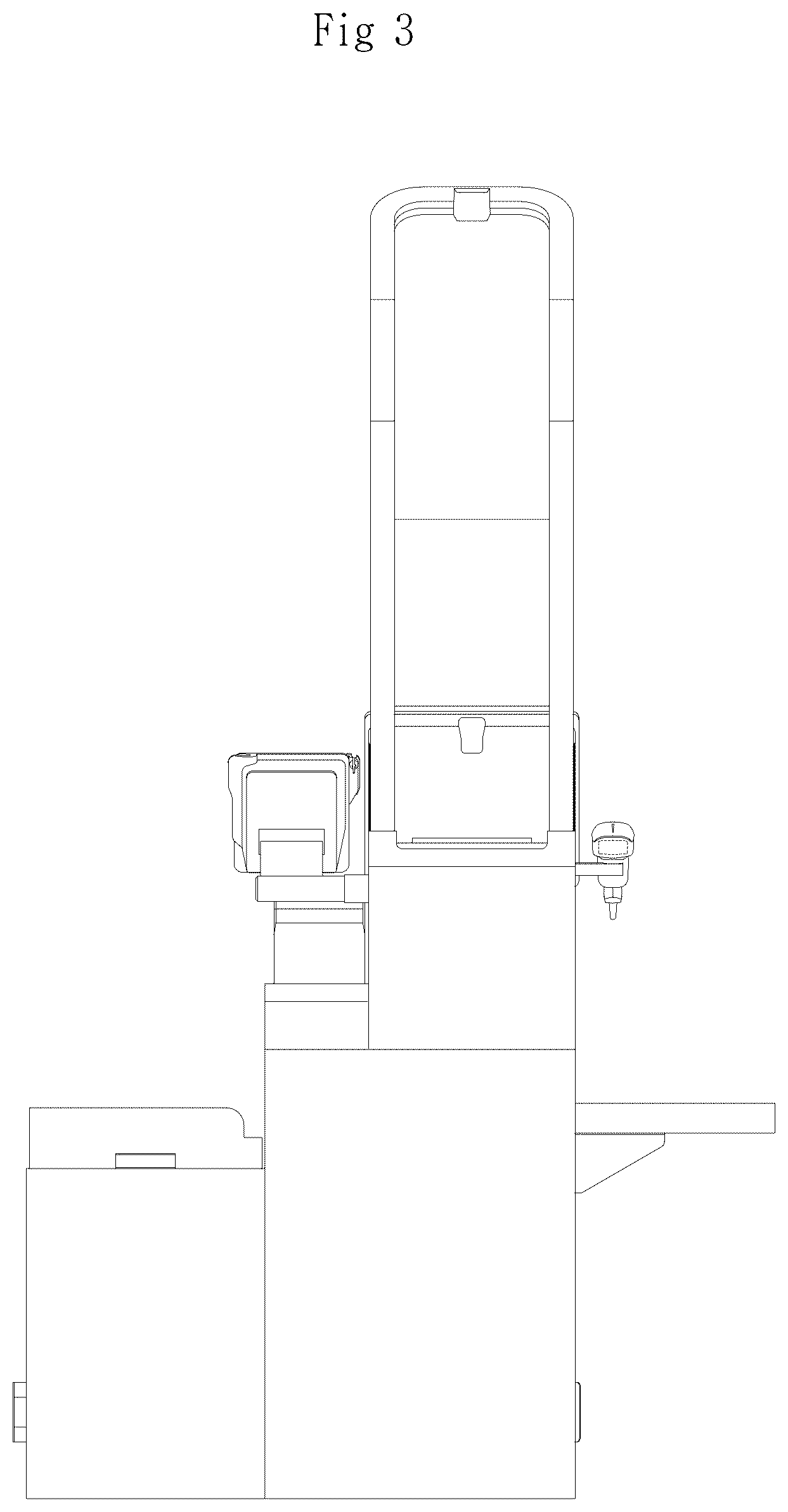 Patent USD1124119 Figure 3 – Unmanned calculator for stores