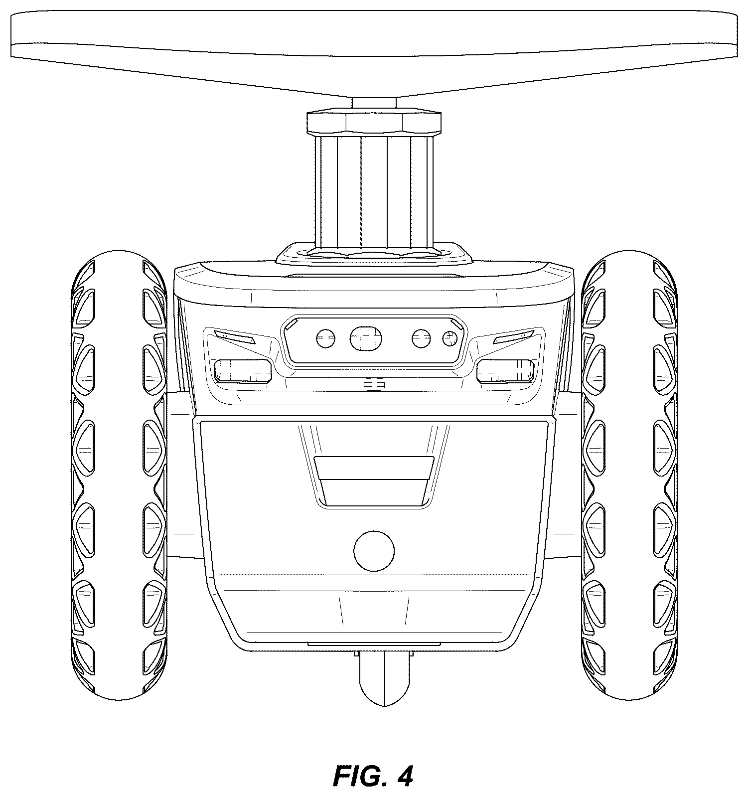 Patent USD1124120 Figure 4 – Autonomous ground printer