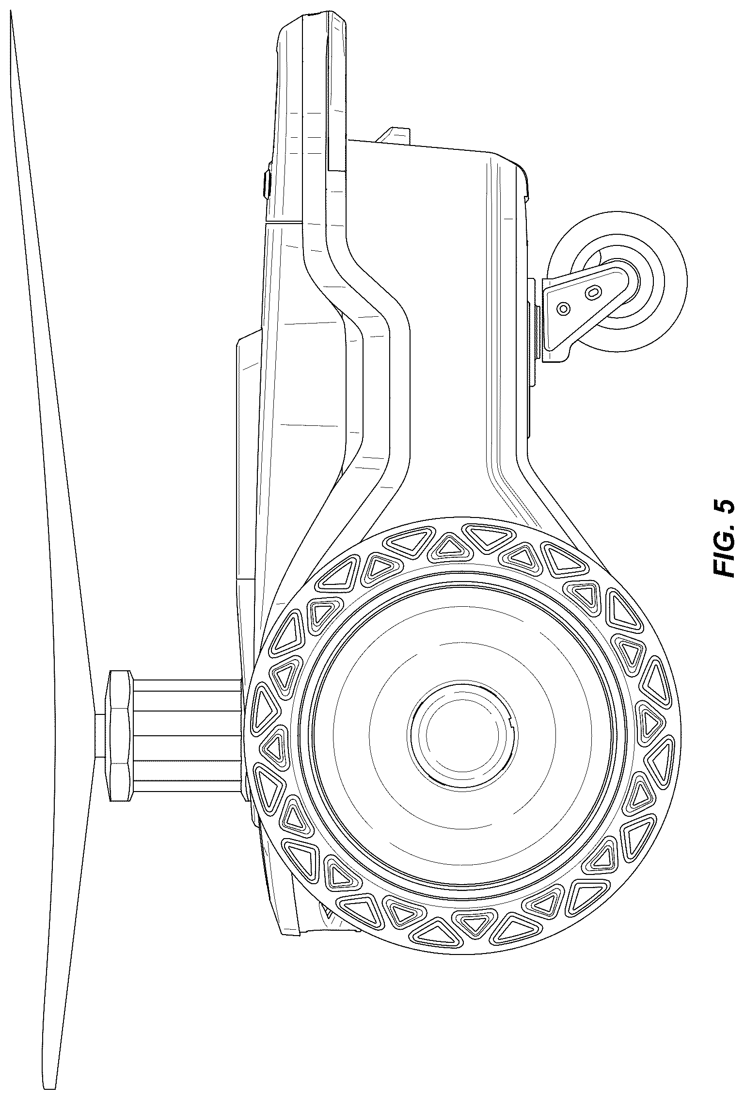 Patent USD1124120 Figure 5 – Autonomous ground printer