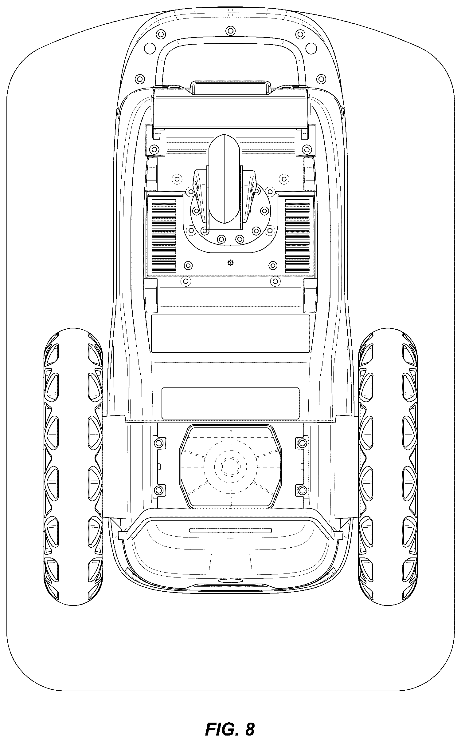 Patent USD1124120 Figure 8 – Autonomous ground printer