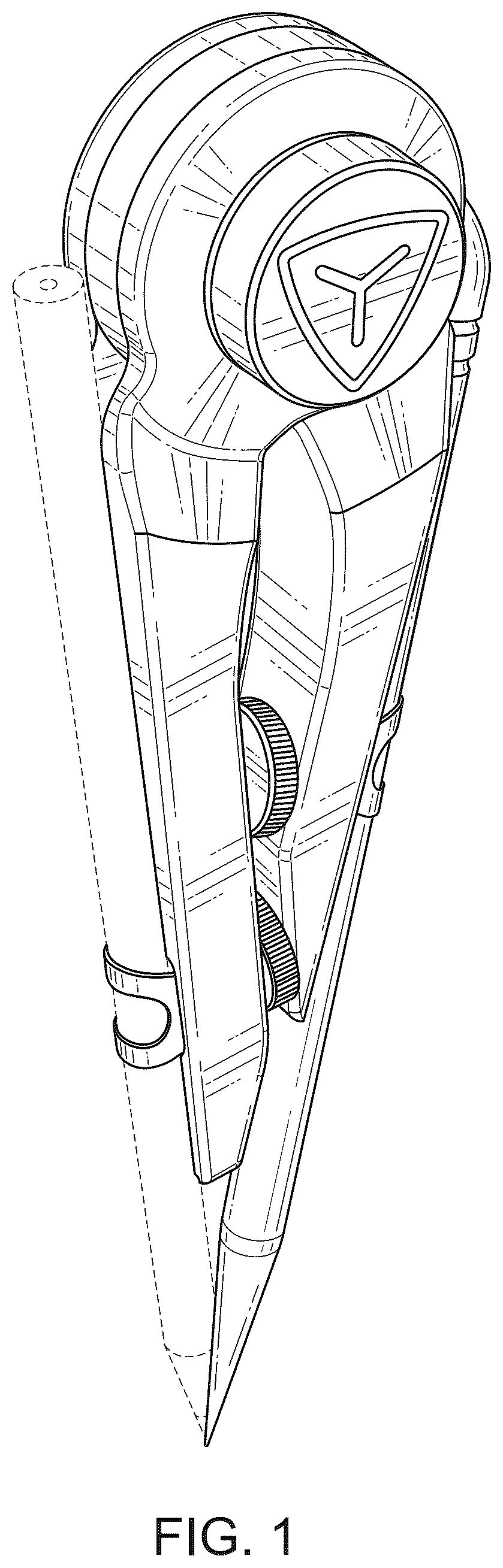 Patent USD1124126 Figure 1 – Compass scribe tool and stylus