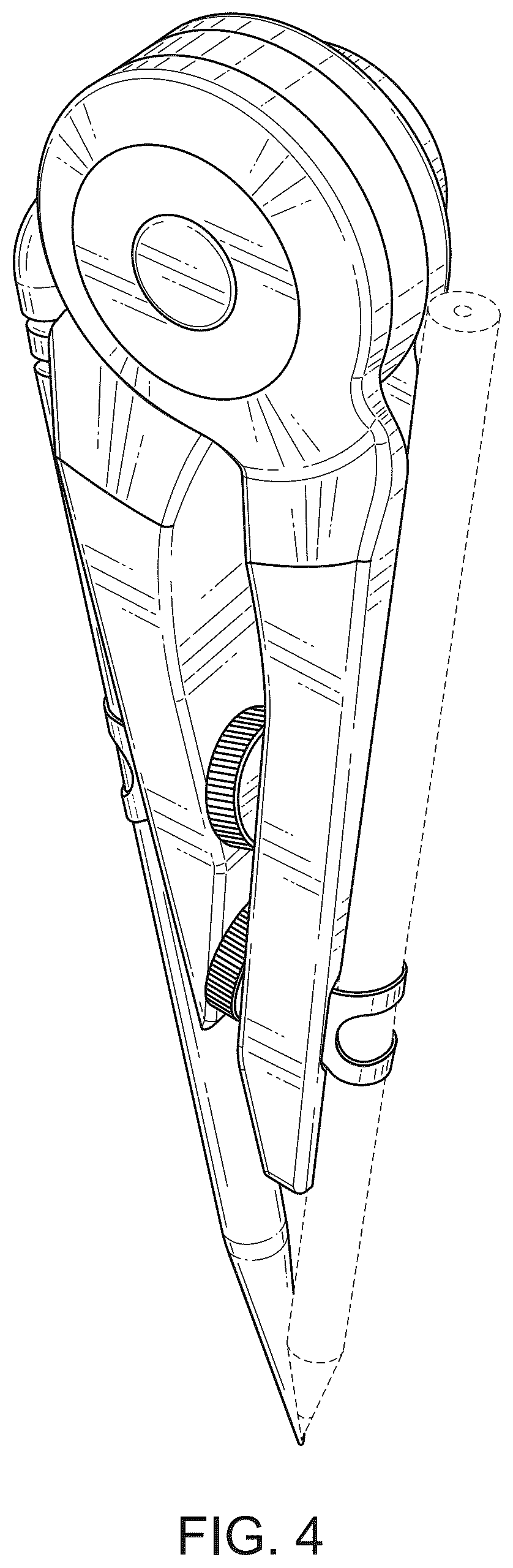 Patent USD1124126 Figure 4 – Compass scribe tool and stylus