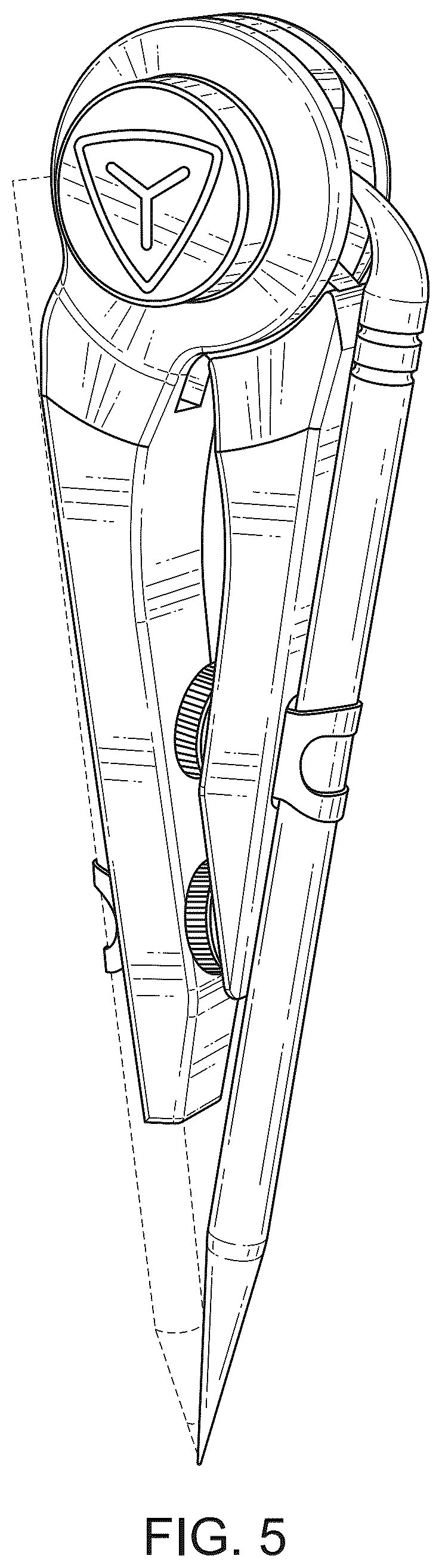 Patent USD1124126 Figure 5 – Compass scribe tool and stylus