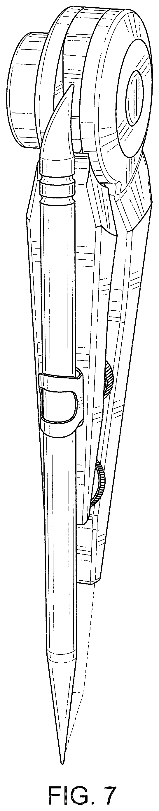 Patent USD1124126 Figure 7 – Compass scribe tool and stylus