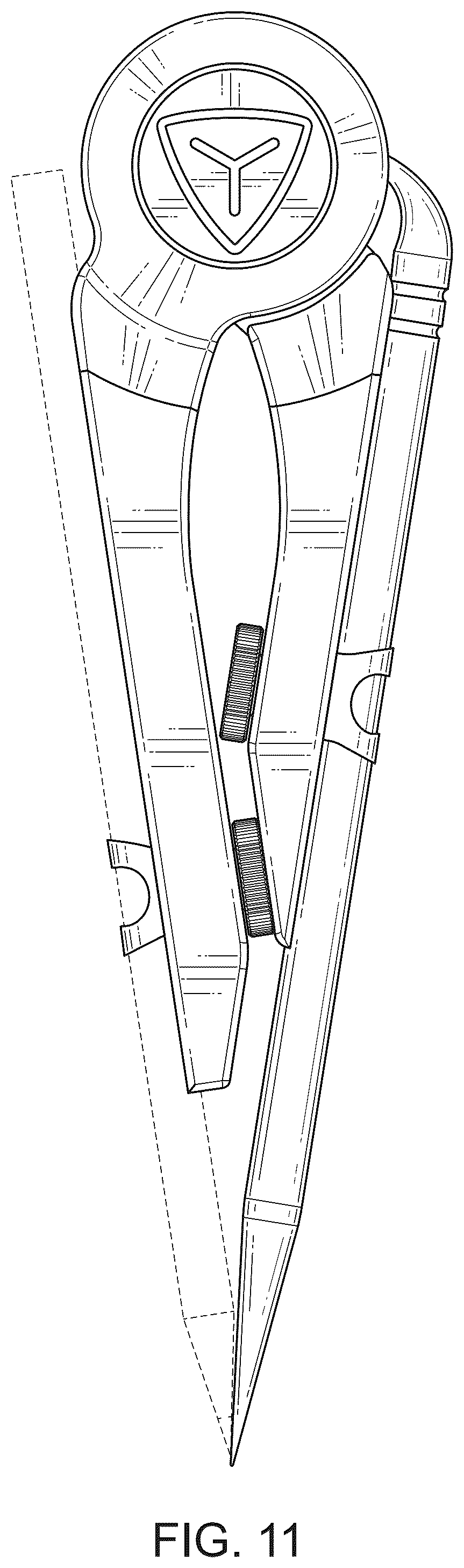 Patent USD1124126 Figure 11 – Compass scribe tool and stylus